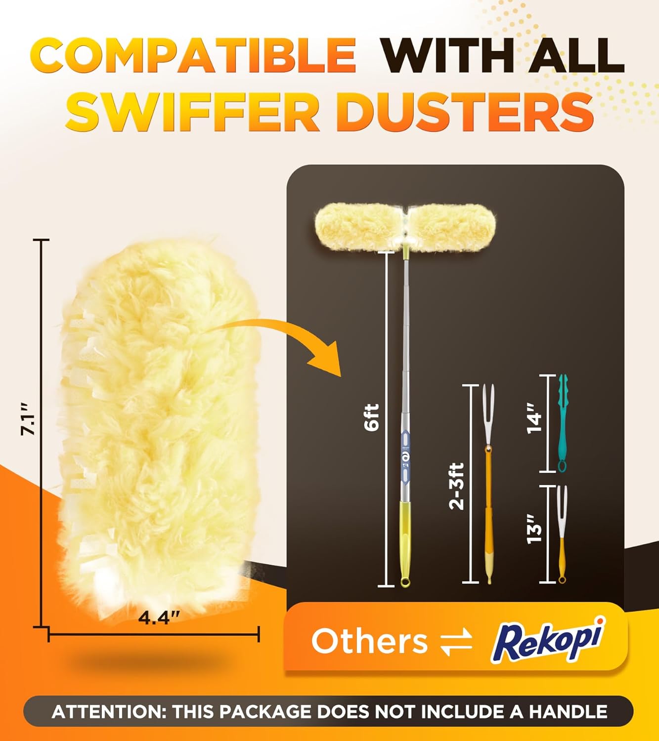 30 Count Rekopi Heavy Duty Duster Refills for Swiffer