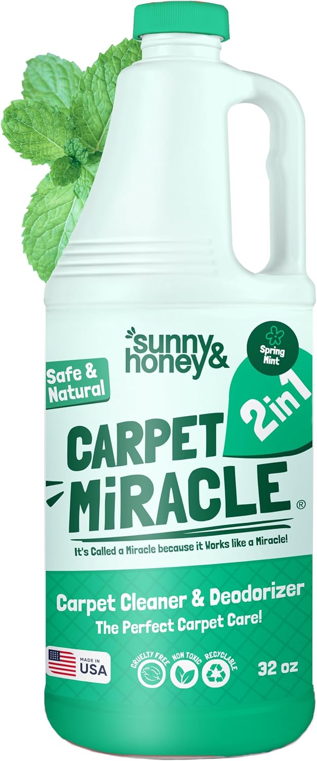 Sunny Honey Carpet Cleaner Shampoo 32 Fl Oz Spring Mint
