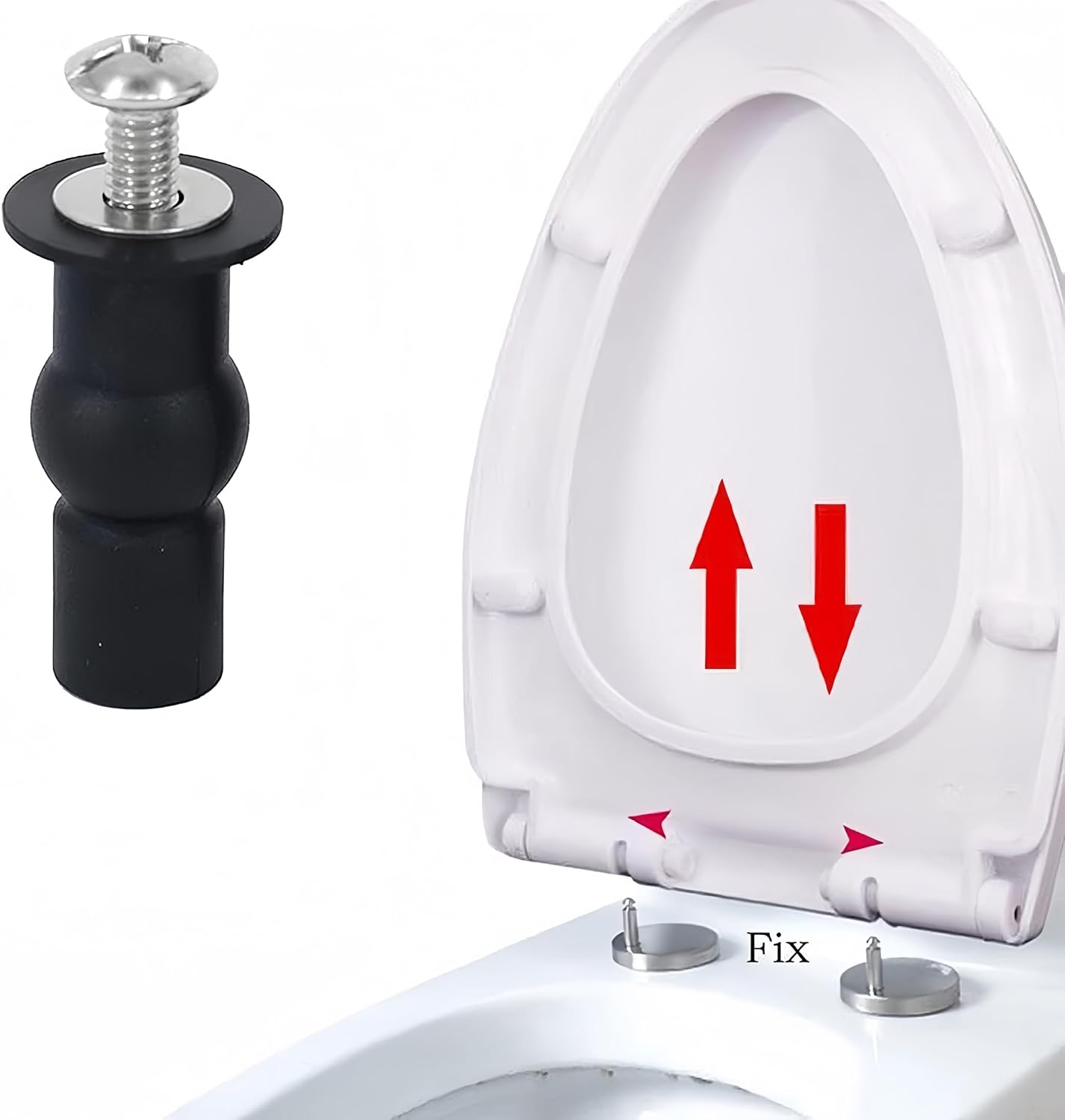 Wulikanhua Universal Toilet Seat Hinge Set