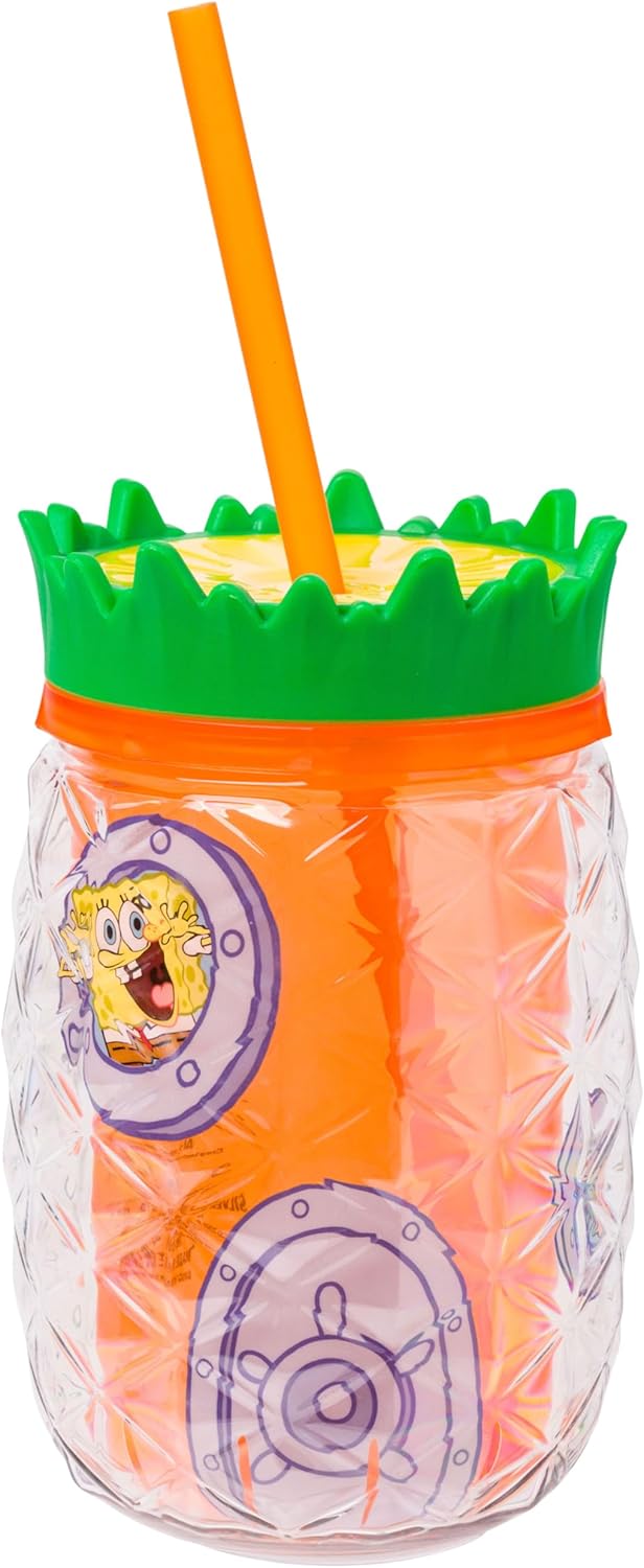 Silver Buffalo SpongeBob Gary Pineapple 16 oz Tumbler