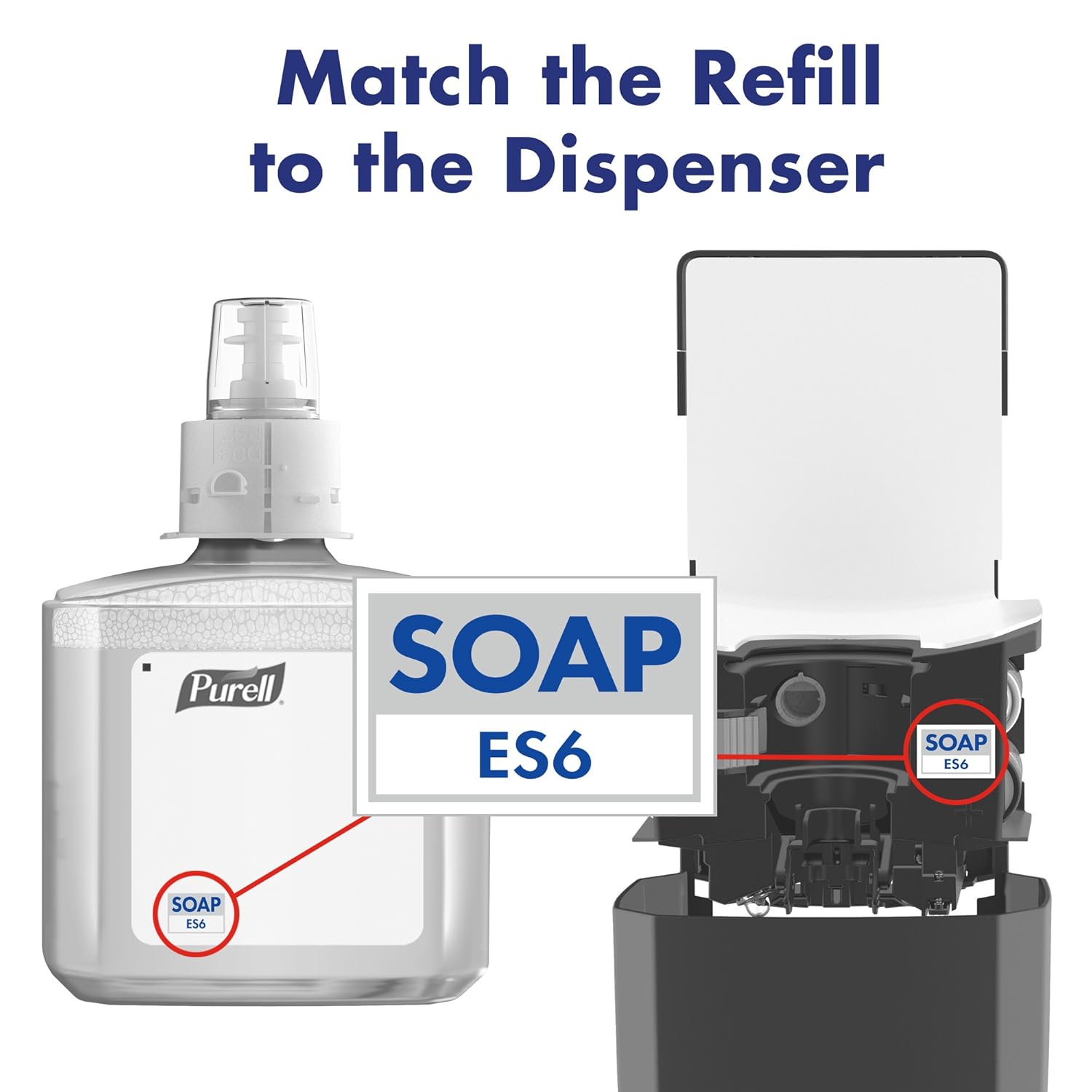 Purell ES6 Automatic Wall-Mounted Hand Soap Dispenser - Graphite