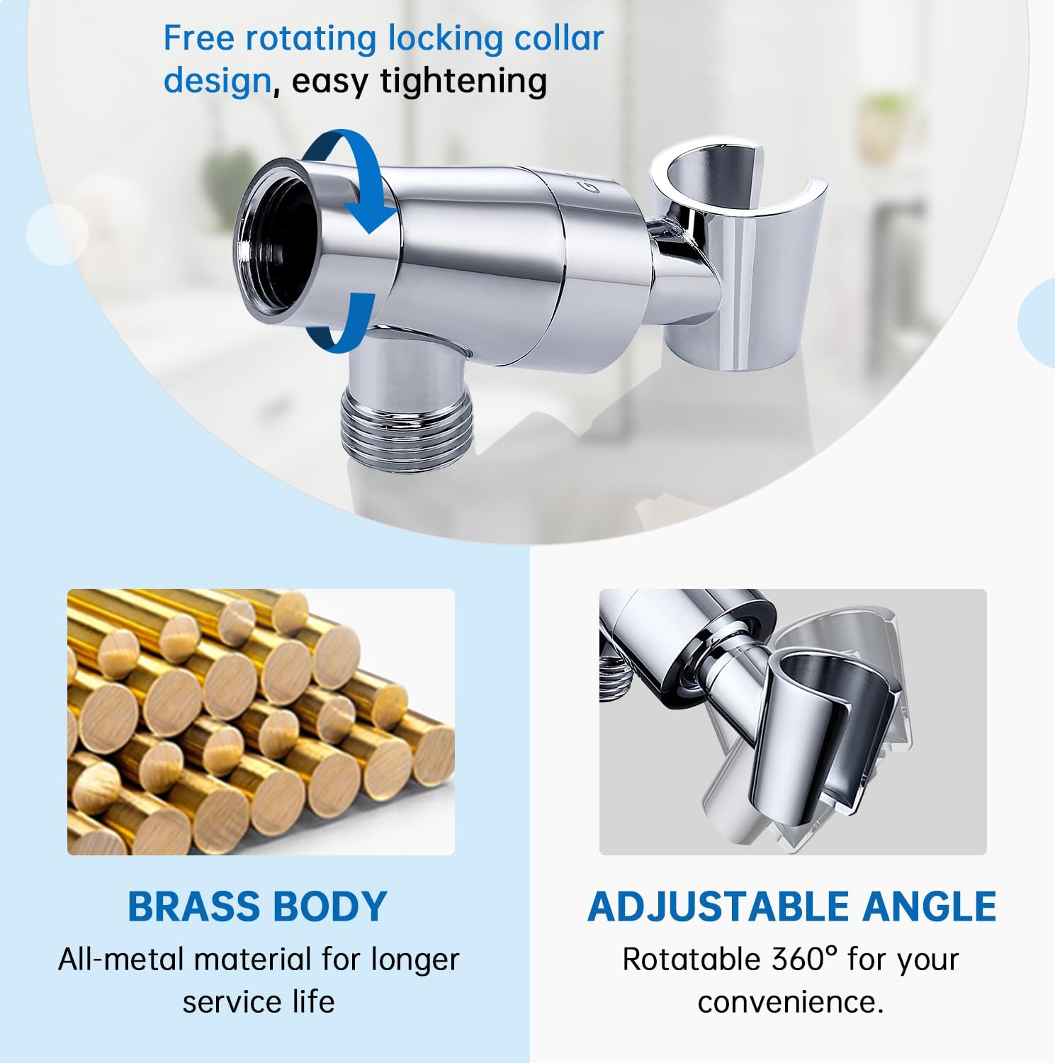 G-Promise Universal Shower Arm Mount Holder