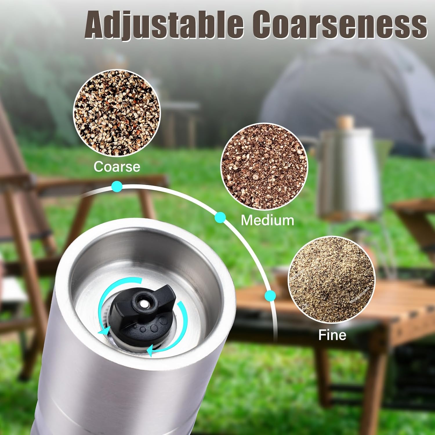 ChimimeDecor 5 in 1 Salt Pepper Grinders Set