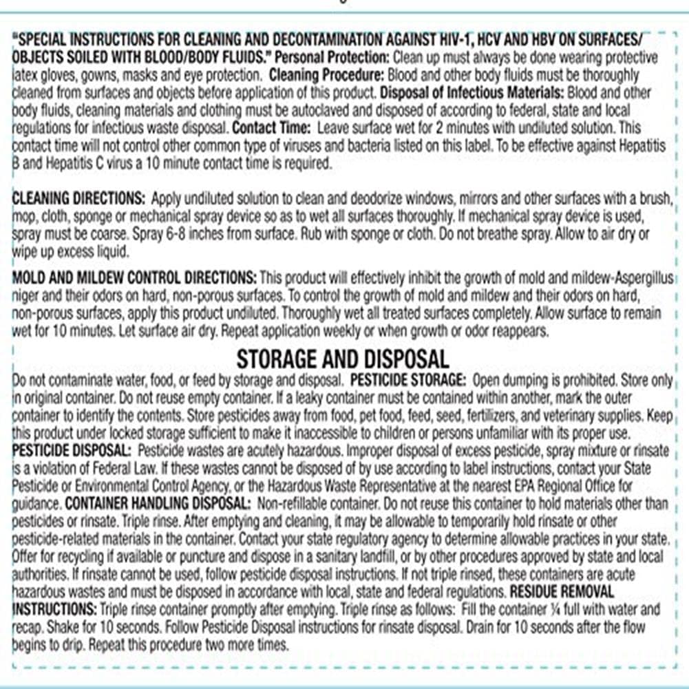 BenzaRid 32 oz Hospital Disinfectant Virucide Spray