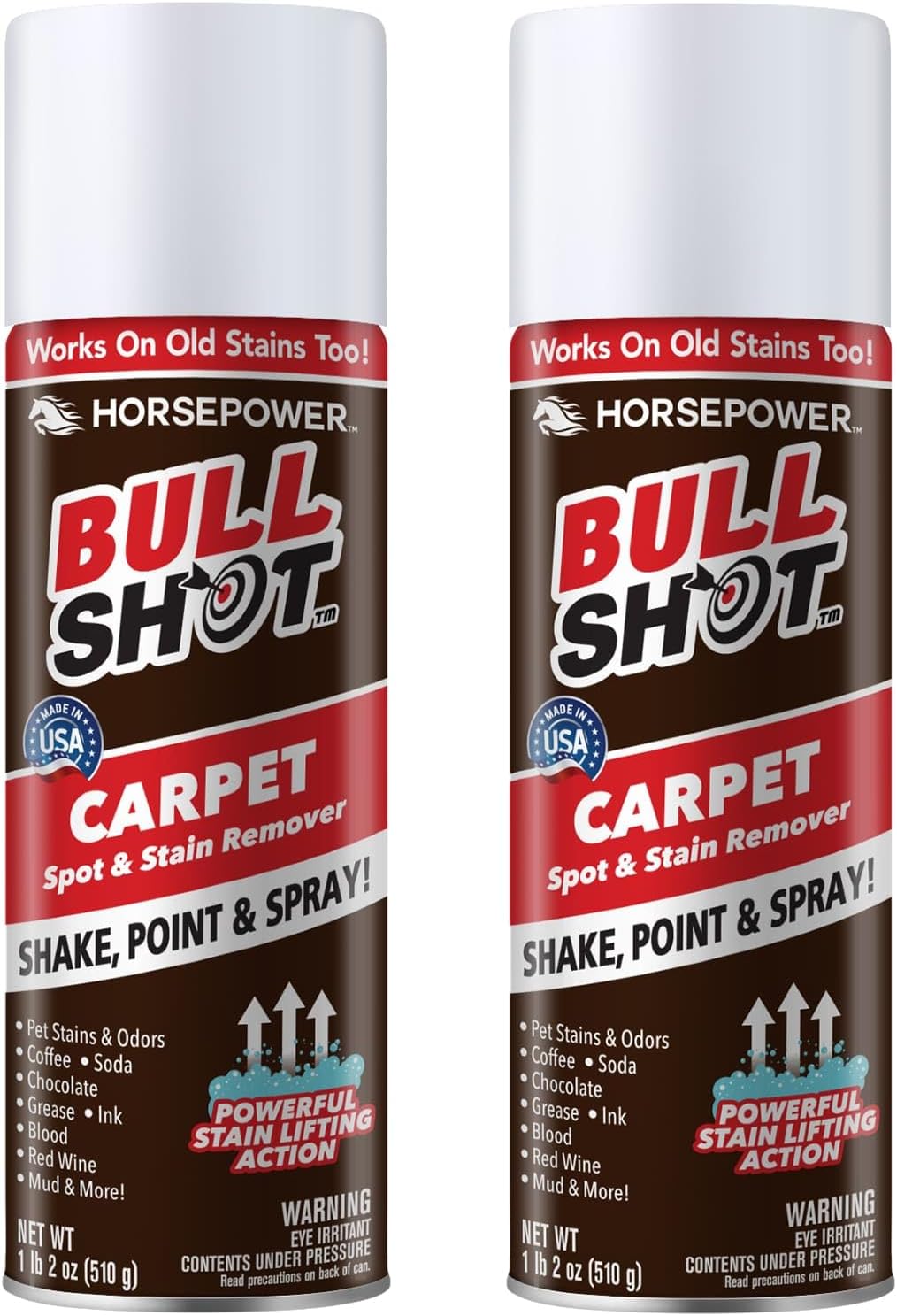 Horsepower Bull Shot Carpet Spot Stain Remover 2 Pack