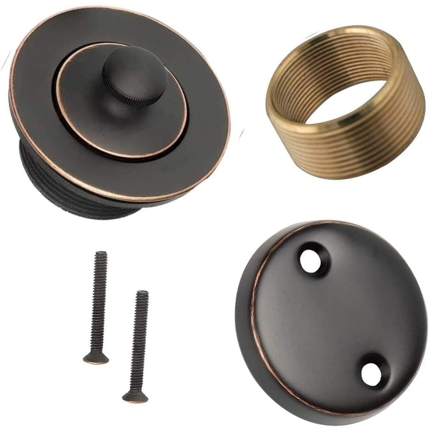 Dorence Oil Rubbed Bronze Tub Drain Stopper Kit 1