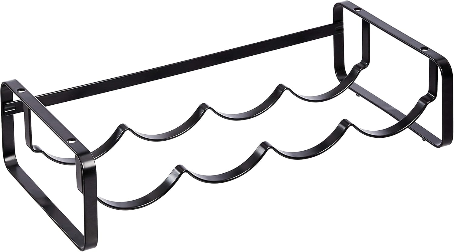 Amazon Basics 4-Bottle Metal Wine Rack - Black