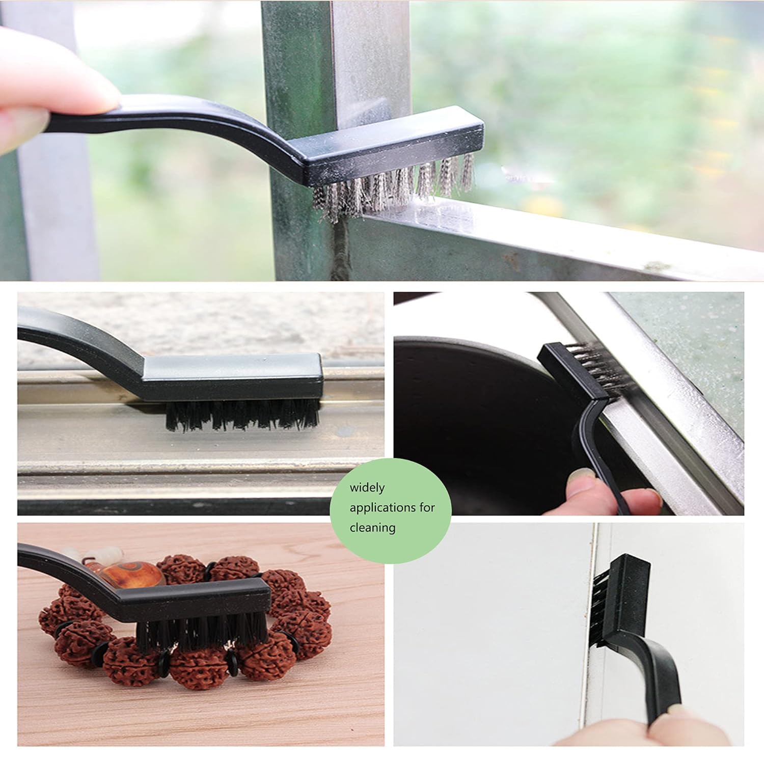 3Pcs Mini Wire Brush Set for Cleaning and Rust Removal