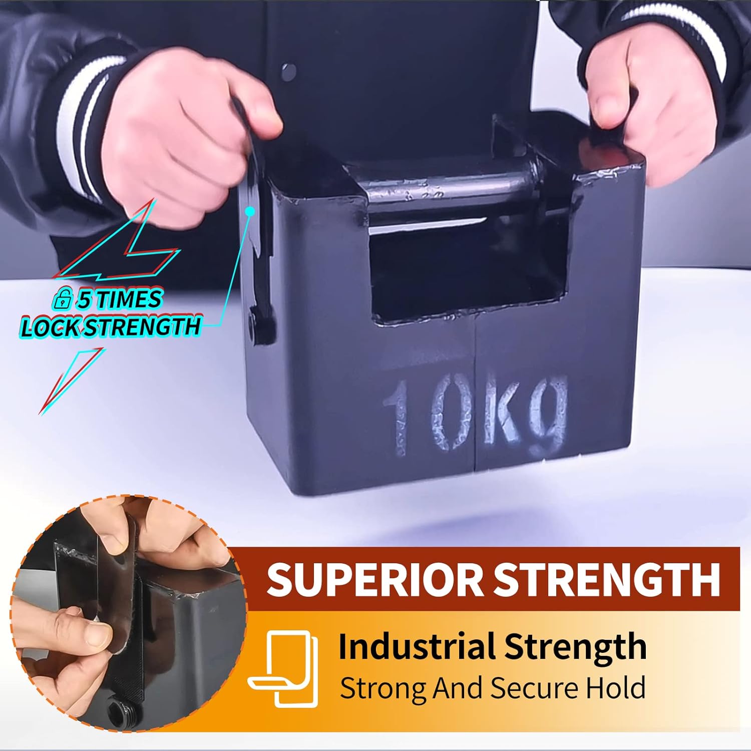 30 Sets Heavy Duty Hook Loop Strips with Strong Adhesive