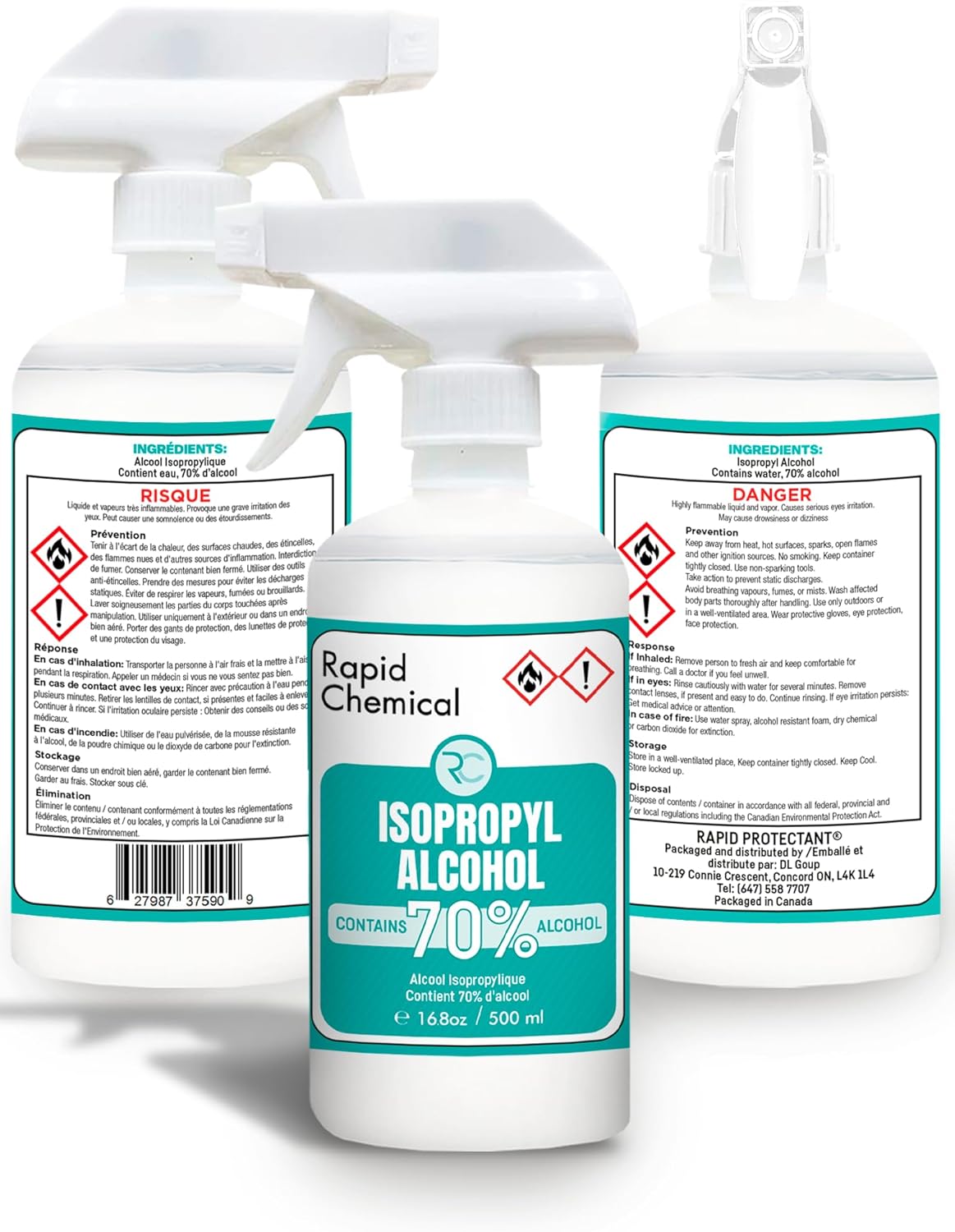 70 Isopropyl Alcohol Spray - 17 Fl Oz - USP Grade