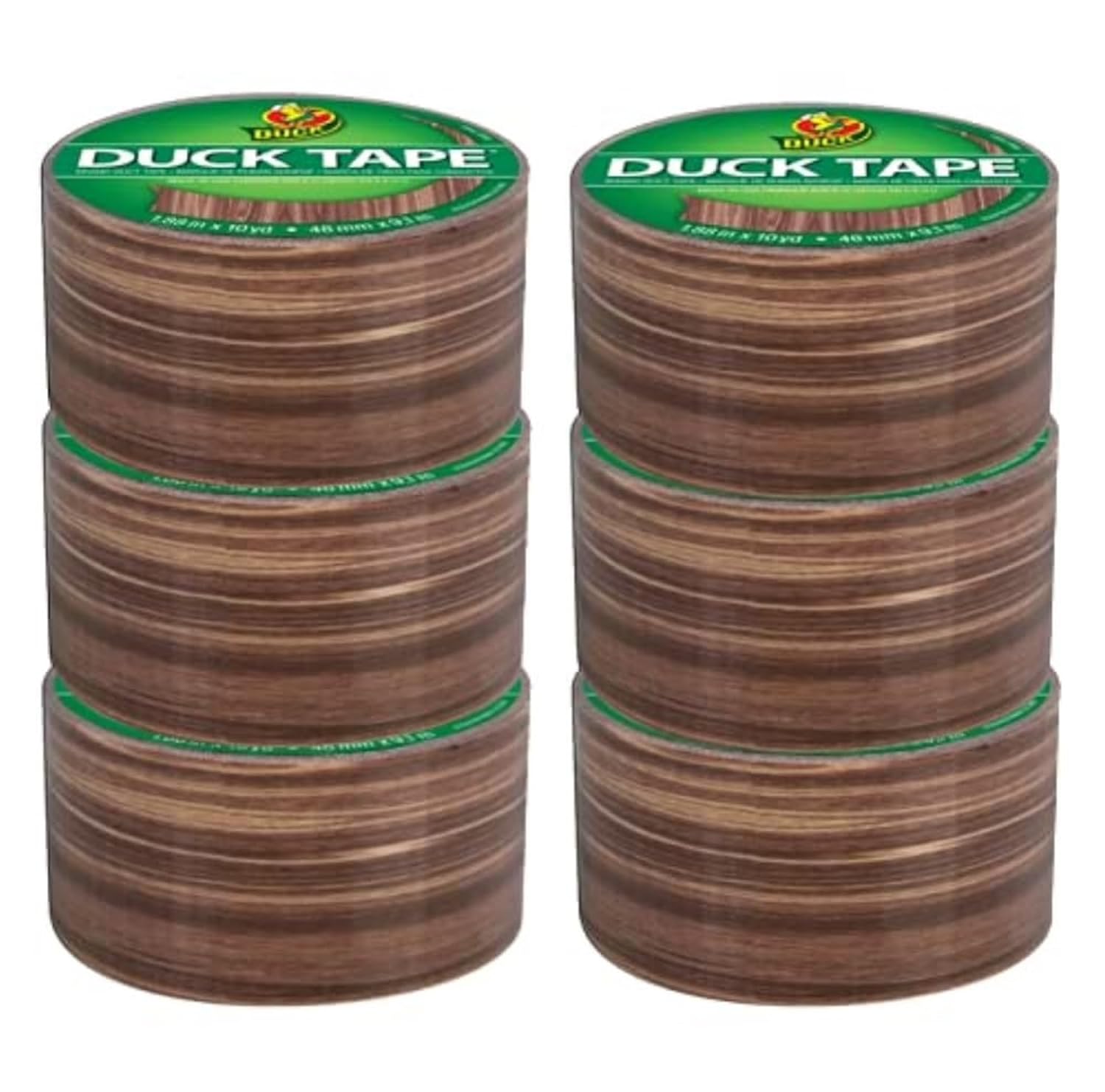 Duck Brand Woodgrain Duct Tape 6-Roll