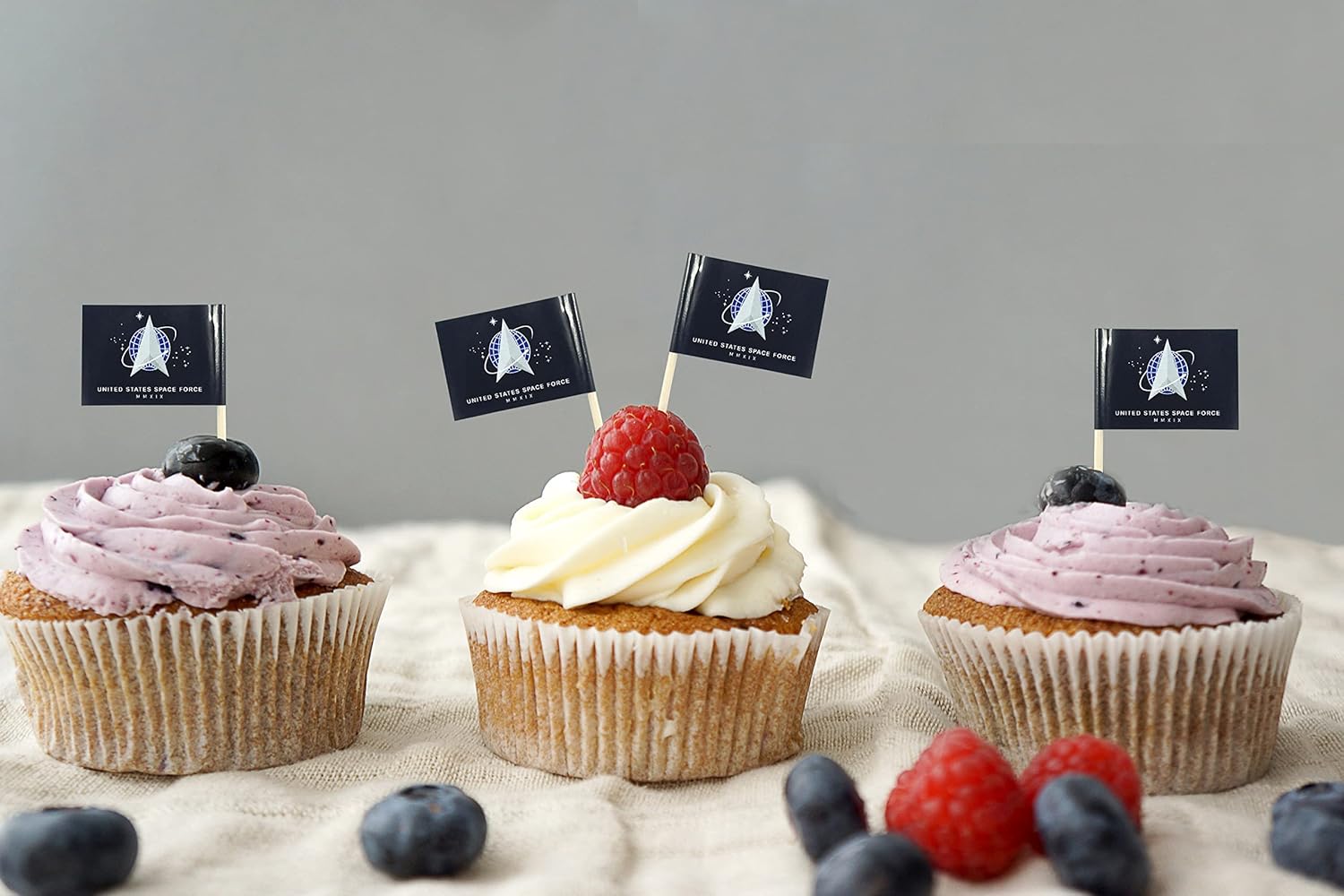 JBCD Space Force Toothpick Cupcake Toppers 200pcs
