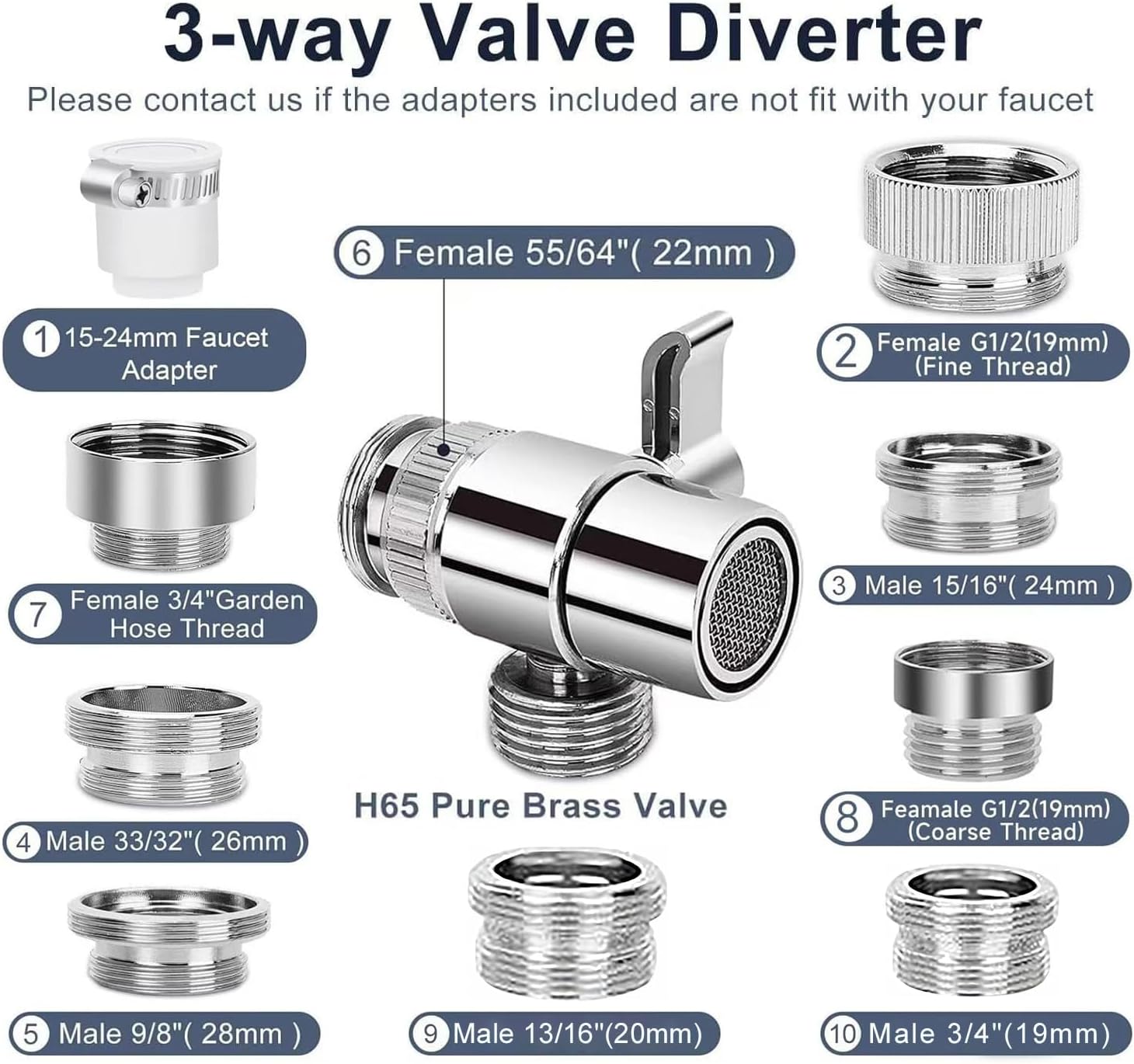 JIEYUMJ Shower Head Set with 9 Adapters 79 Hose 4 Spray Modes