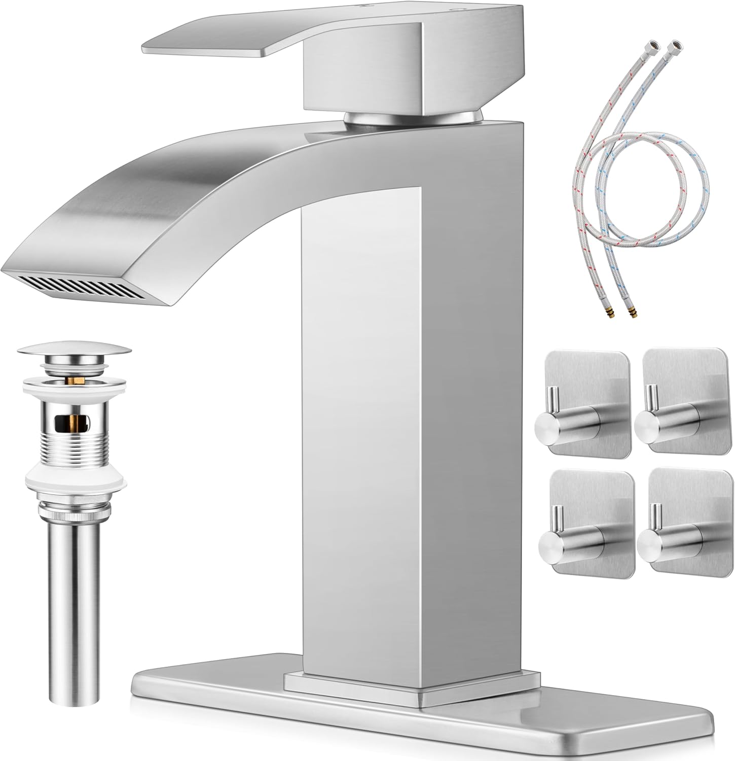 Onader 1 or 3 Hole Brushed Nickel Faucet