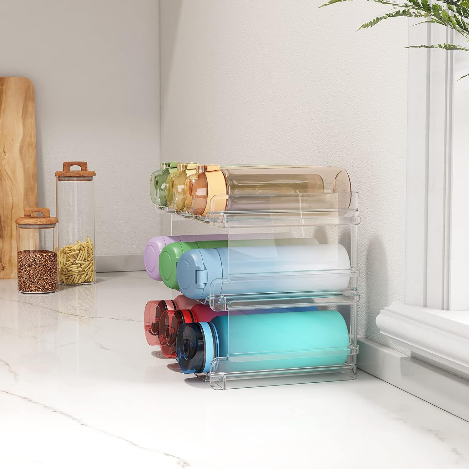 Lifewit Stackable Water Bottle Organizer 3Pack