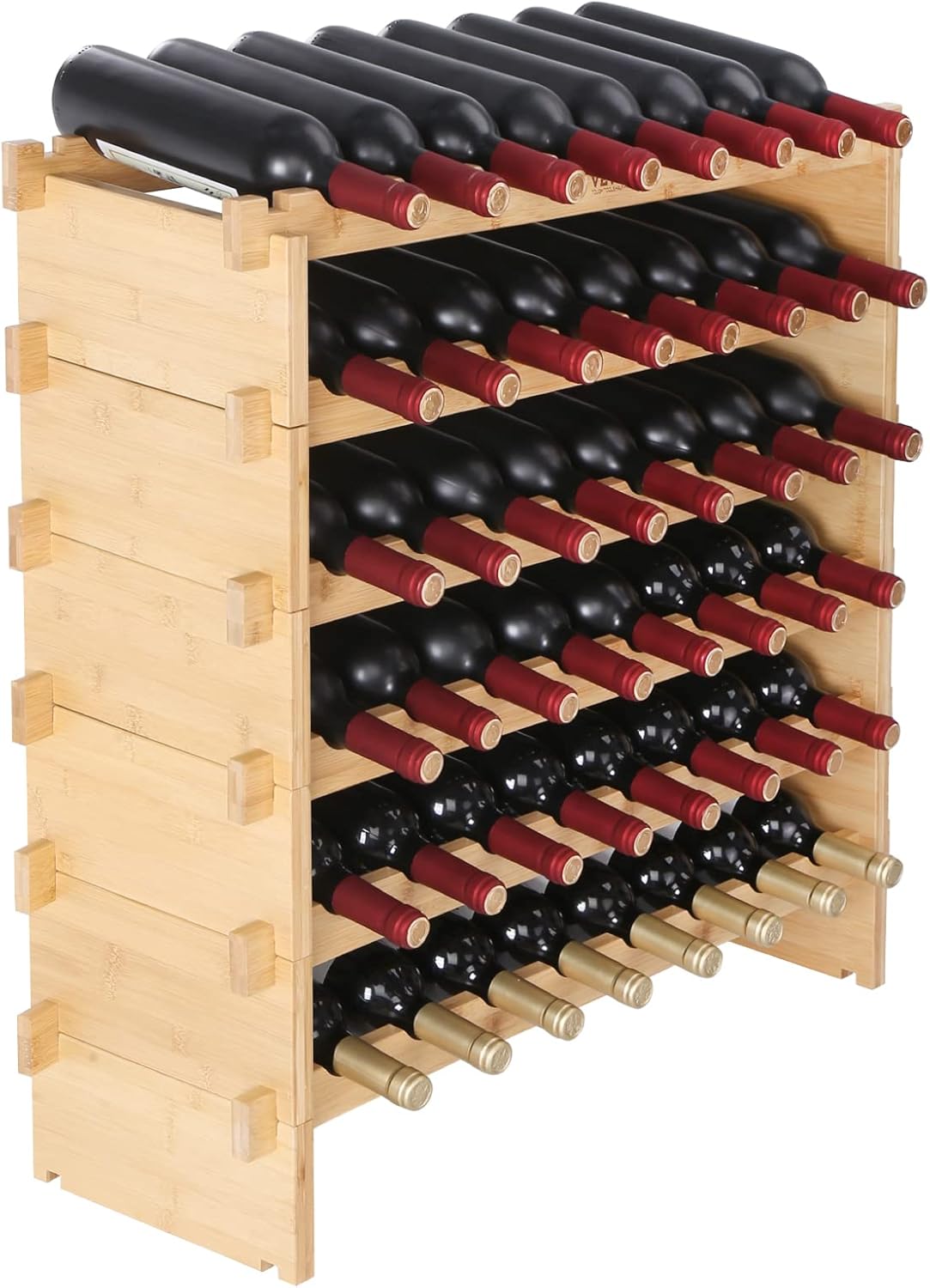 VEVOR 6-Tier Bamboo Wine Rack for 48 Bottles