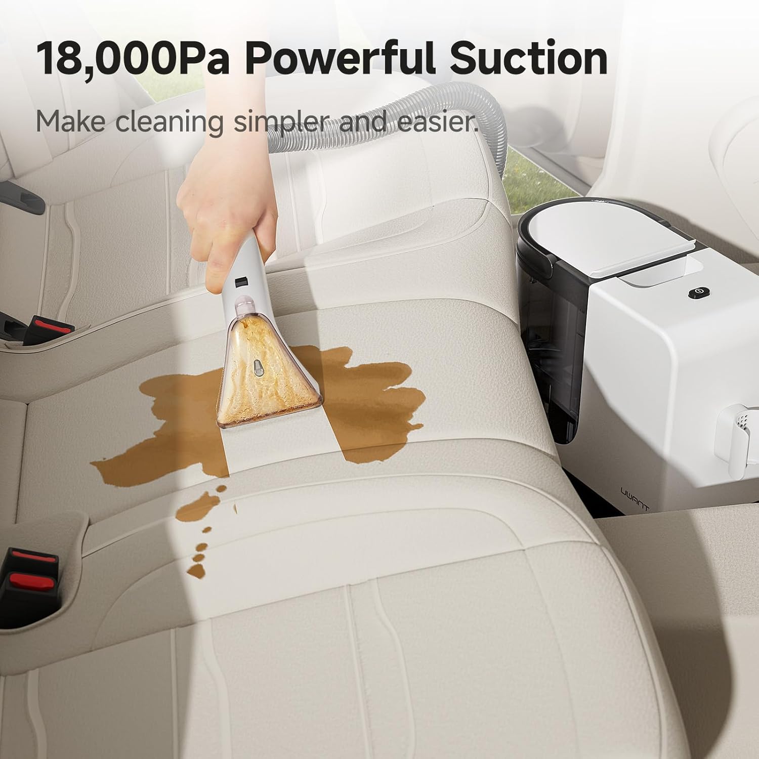 Uwant Portable Carpet Cleaner with 18Kpa Suction