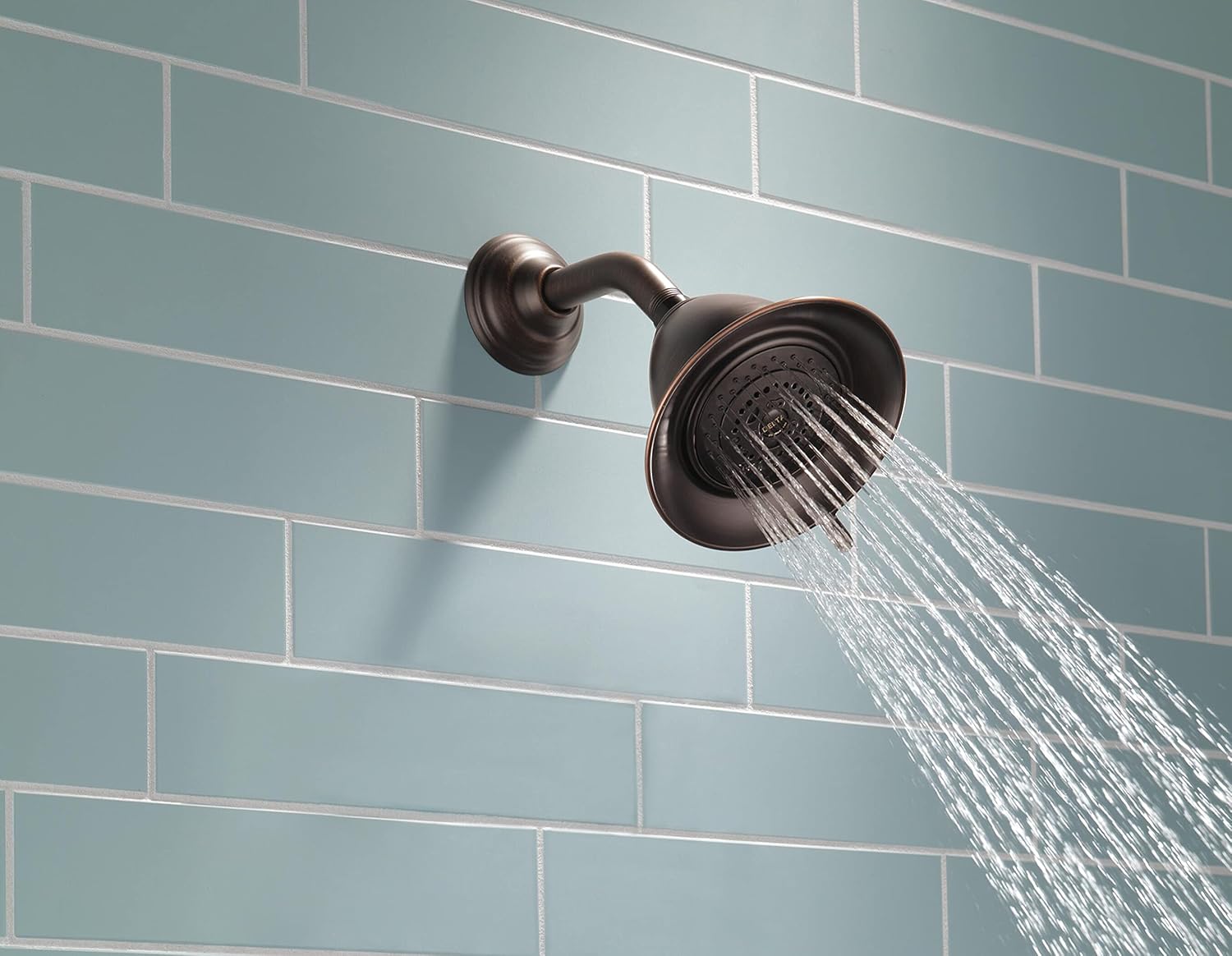 Delta Faucet 3-Spray Touch-Clean Shower Head Venetian Bronze
