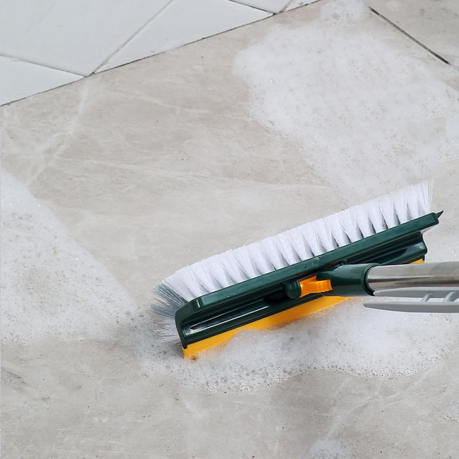 Lovskoo 2 in 1 V-Shape Scrub Brush with Long Handle
