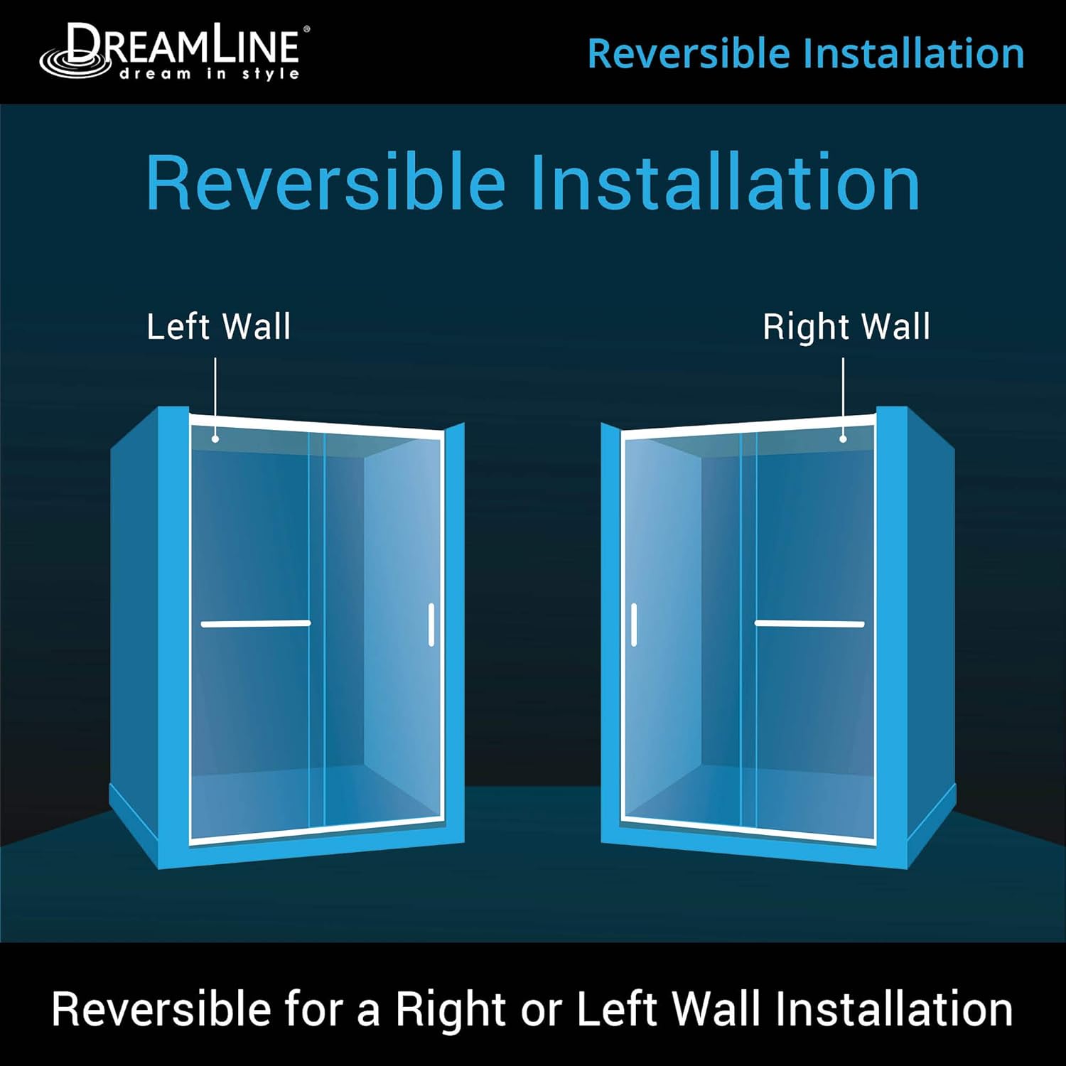 DreamLine Infinity-Z Clear Sliding Shower Door Kit Brushed Nickel