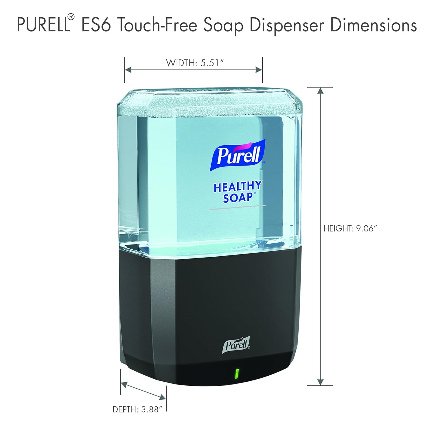 Purell ES6 Automatic Wall-Mounted Hand Soap Dispenser - Graphite