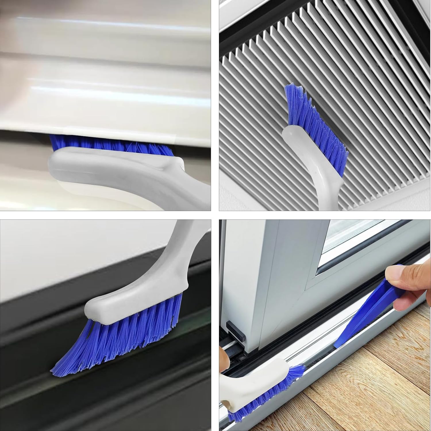 iFlyMars 4pcs Gap Cleaning Brush Set Silvery White