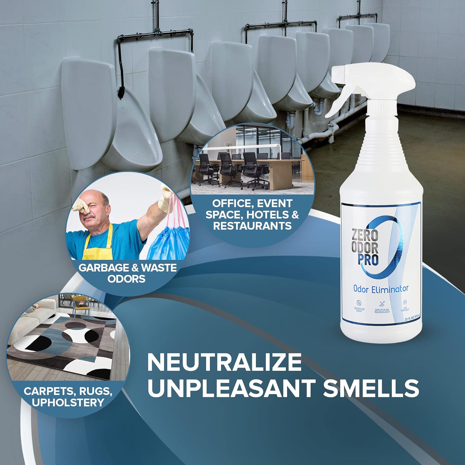 Zero Odor Pro - Commercial Strength Odor Eliminator 32 oz