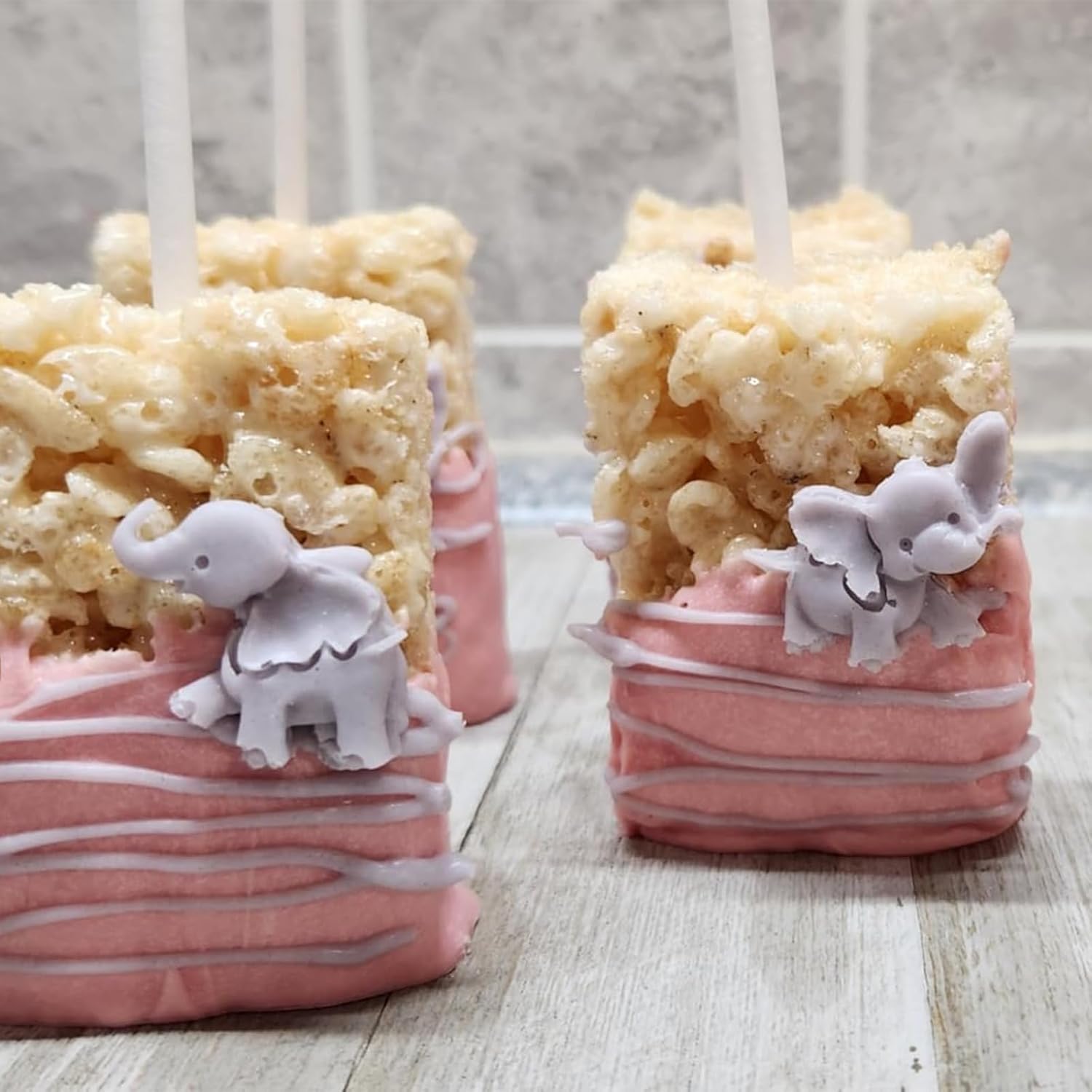 Caregene Mini Elephant Chocolate Moulds for Baby Shower