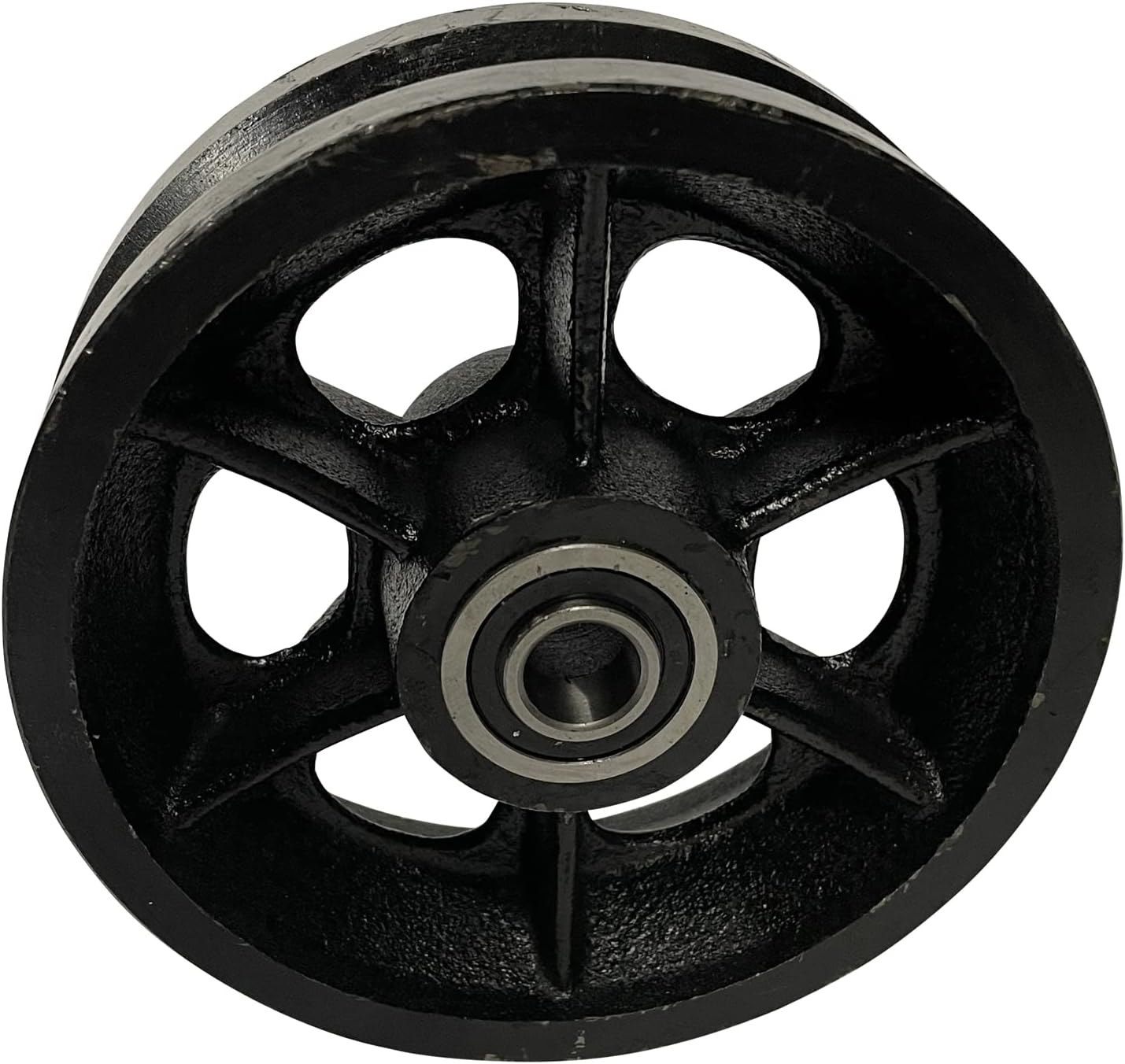6 Cast Iron V-Groove Wheel by Sourdough Gate Hardware 1