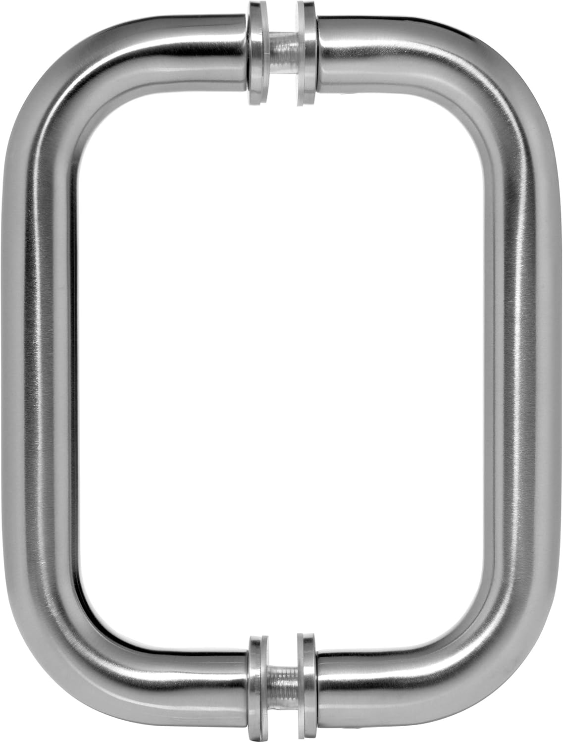 Dynasty Hardware 6 Back to Back Shower Door Pull Satin Nickel