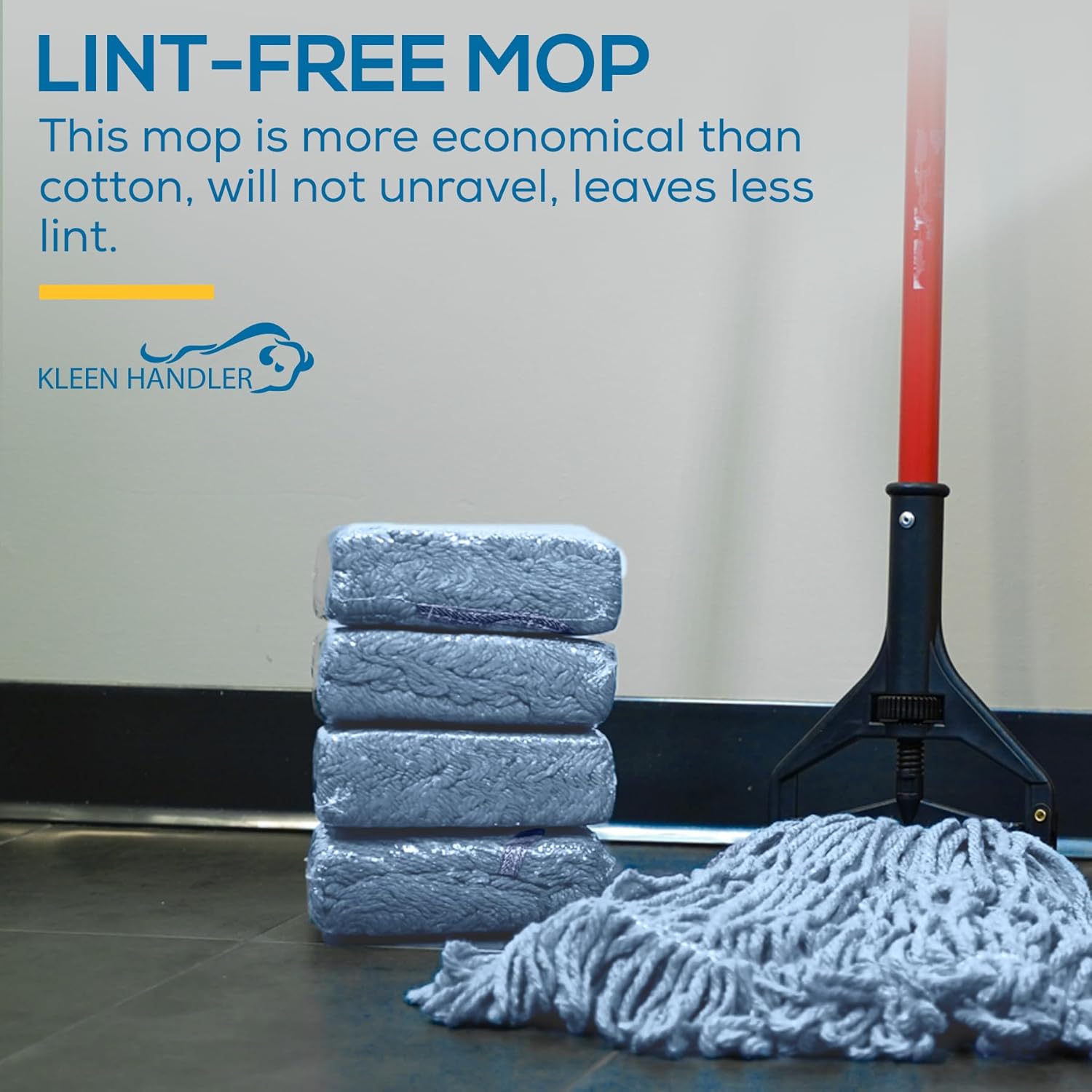 KLEEN HANDLER Heavy Duty Mop Head Replacement - Case of 24