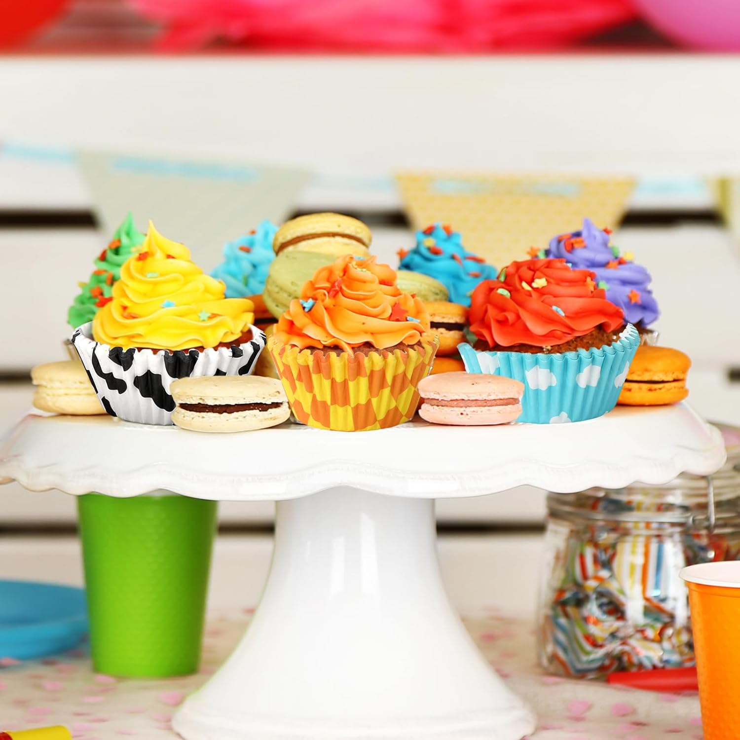 600Pcs Toy Inspire Game Themed Cupcake Liners