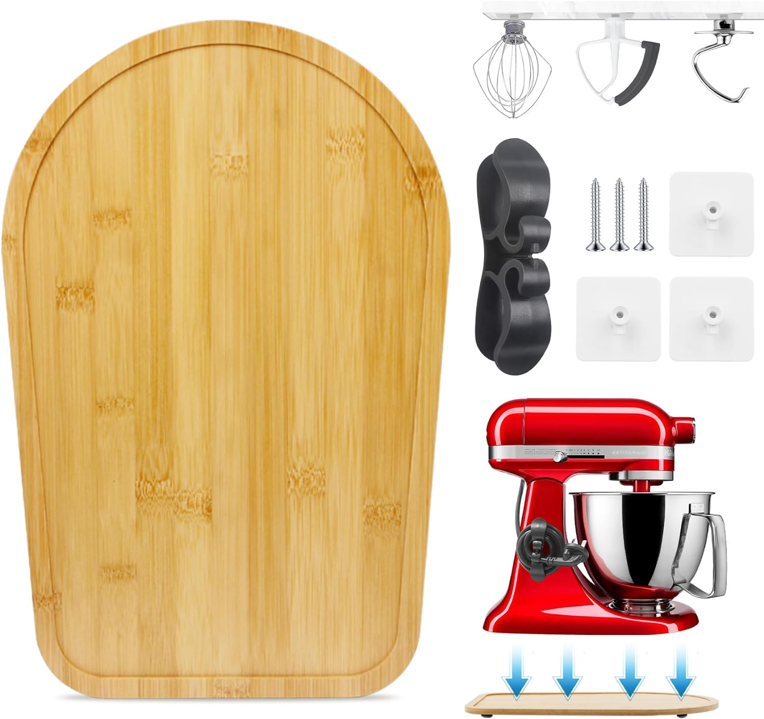 Sun3drucker Sliding Mat for Kitchen Aid Mixer