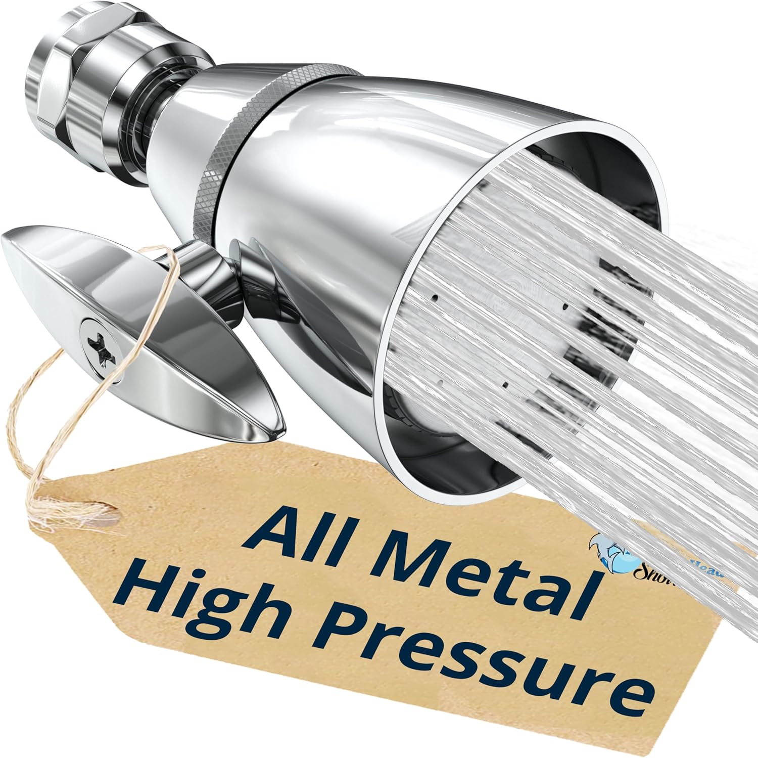 HammerHead Showers High Pressure Fixed Shower Head - All Metal 25 GPM