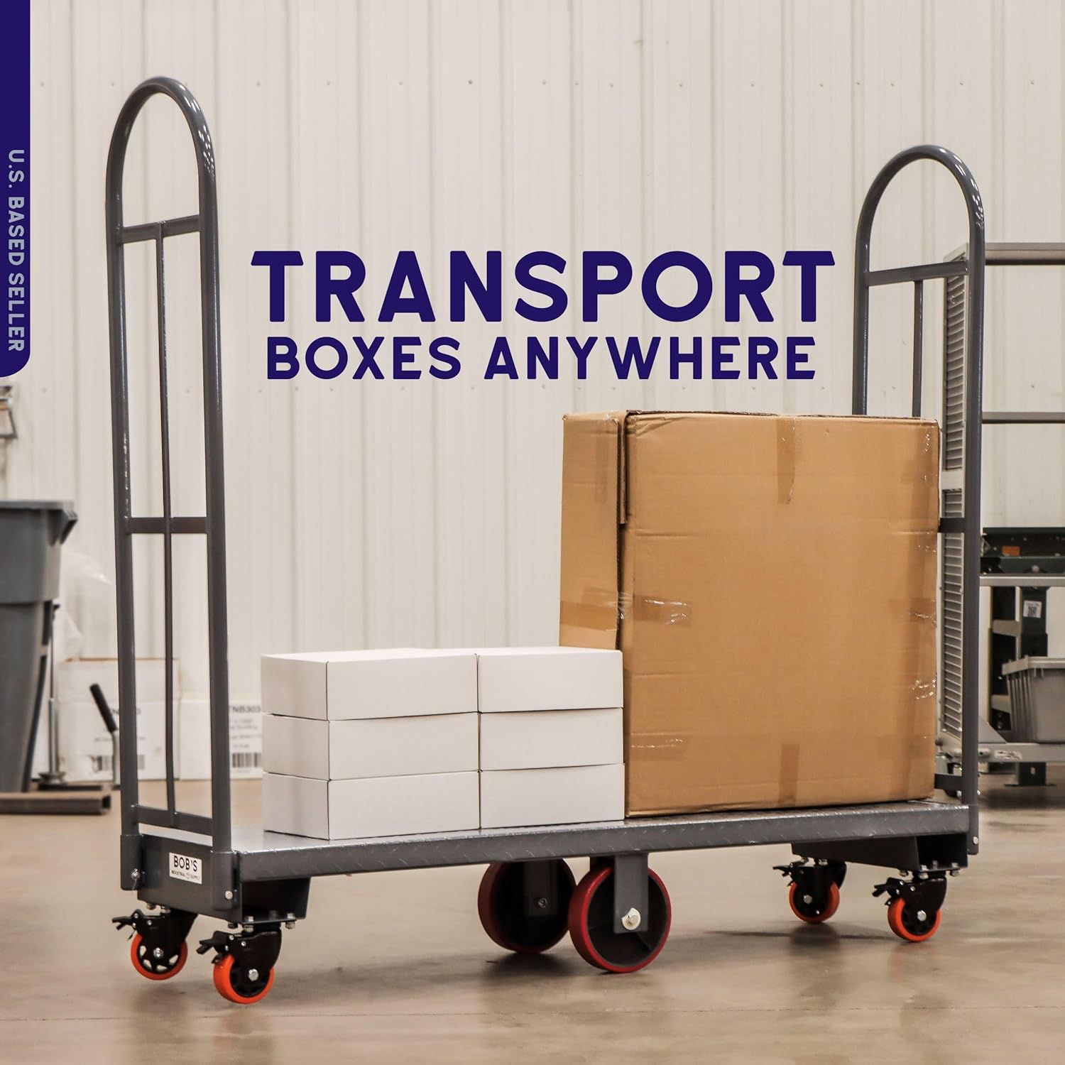 BISupply 16 x 615in Heavy Duty Platform Cart Dolly - 2000lb Capacity
