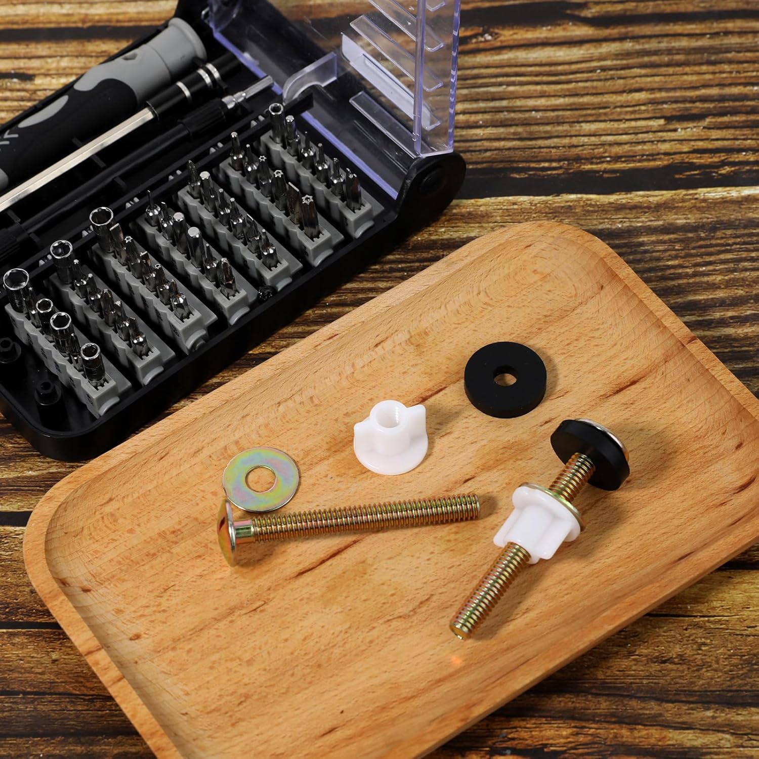 Styquenzer 2 Pcs Toilet Seat Screws Replacement Kit