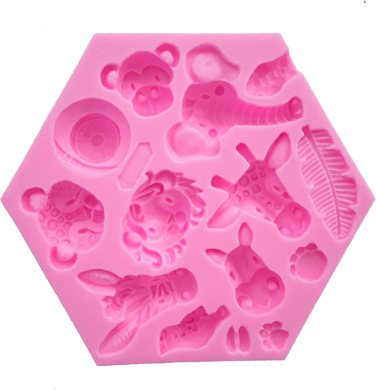 Fewo Forest Animals Fondant Cake Molds Set