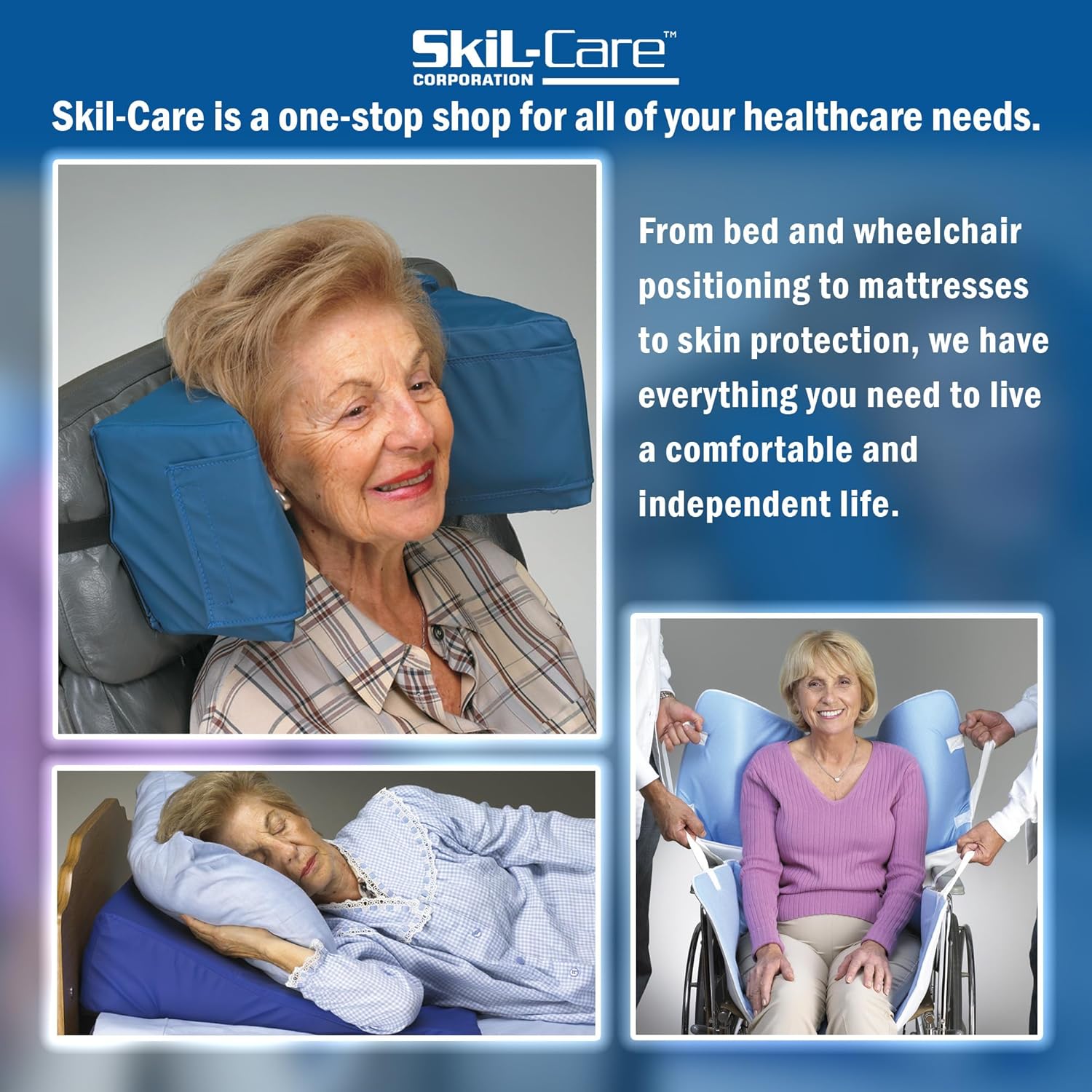 Skil-Care TLC Positioning Pad with Hook Loop 48x40 Inch
