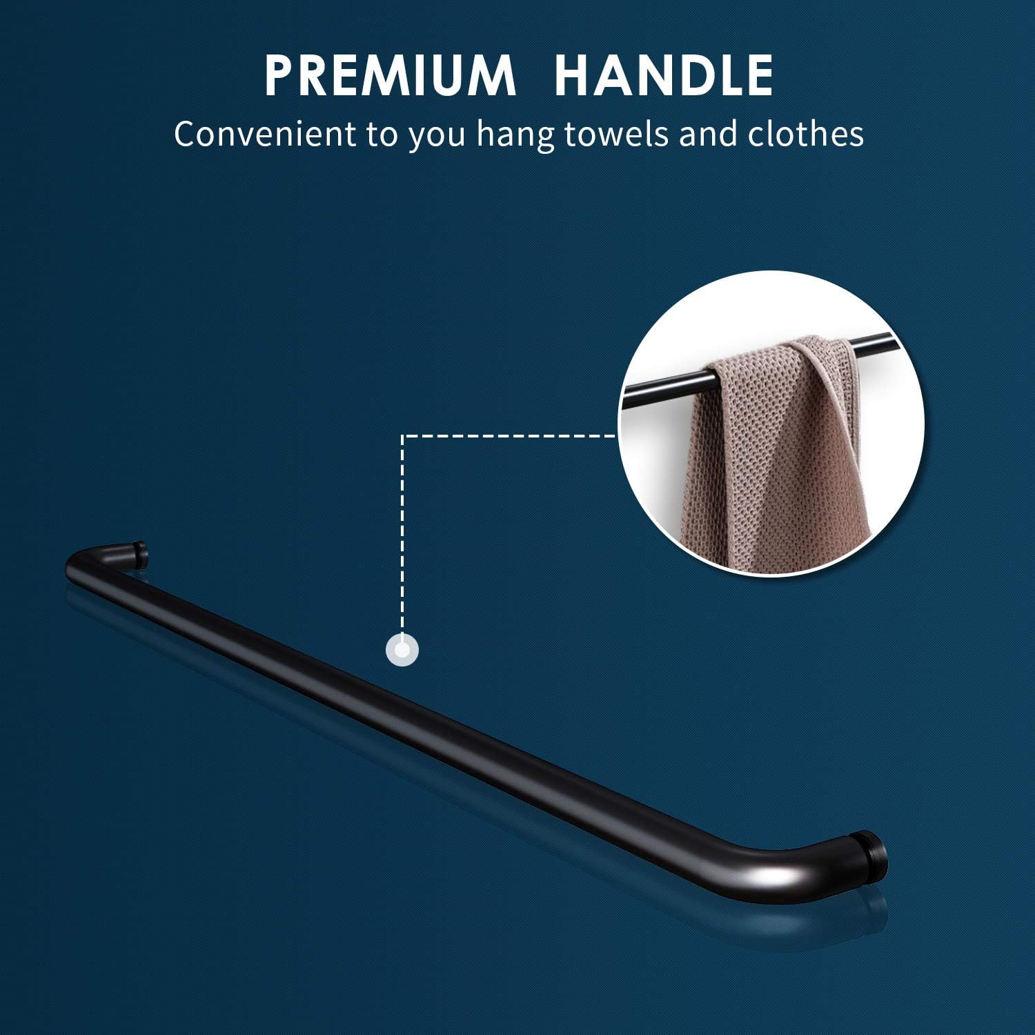 SUNNY SHOWER Bypass Sliding Shower Door 54x72 Black Finish