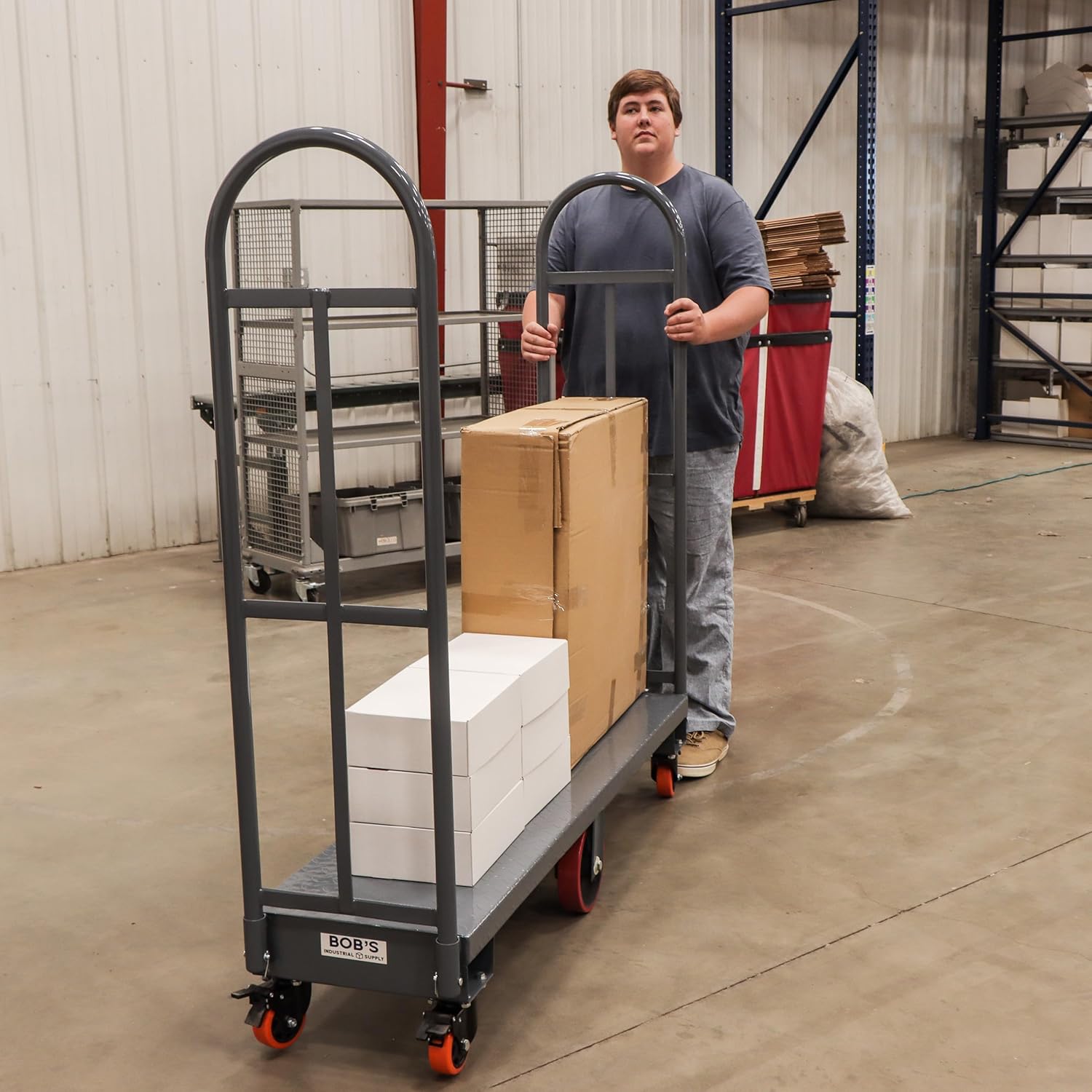 BISupply 16 x 615in Heavy Duty Platform Cart Dolly - 2000lb Capacity