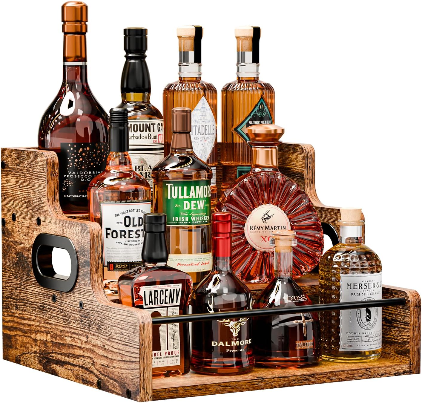 KLM 3-Tier Liquor Display Wine Rack Shelf Organizer