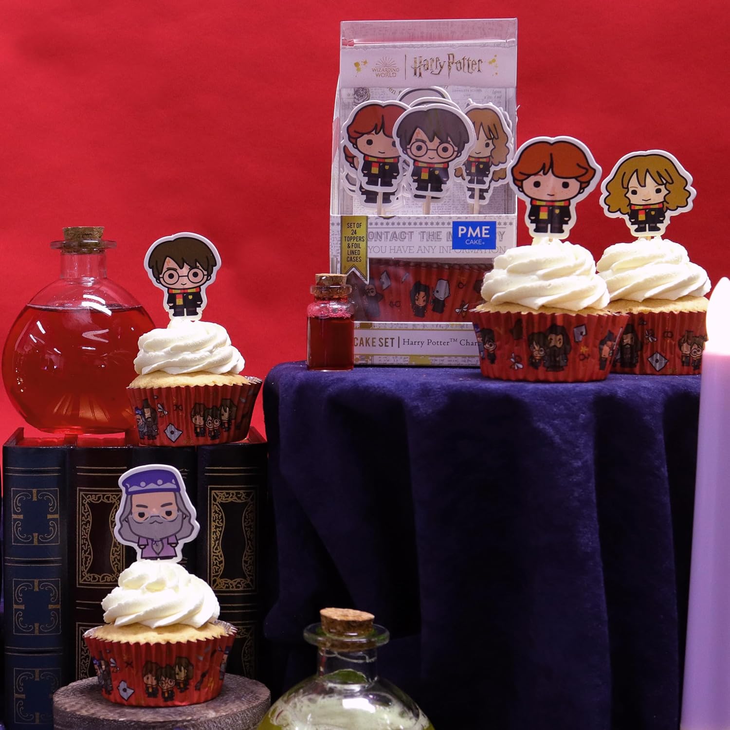 PME Harry Potter Cupcake Kit 24 Cases Toppers