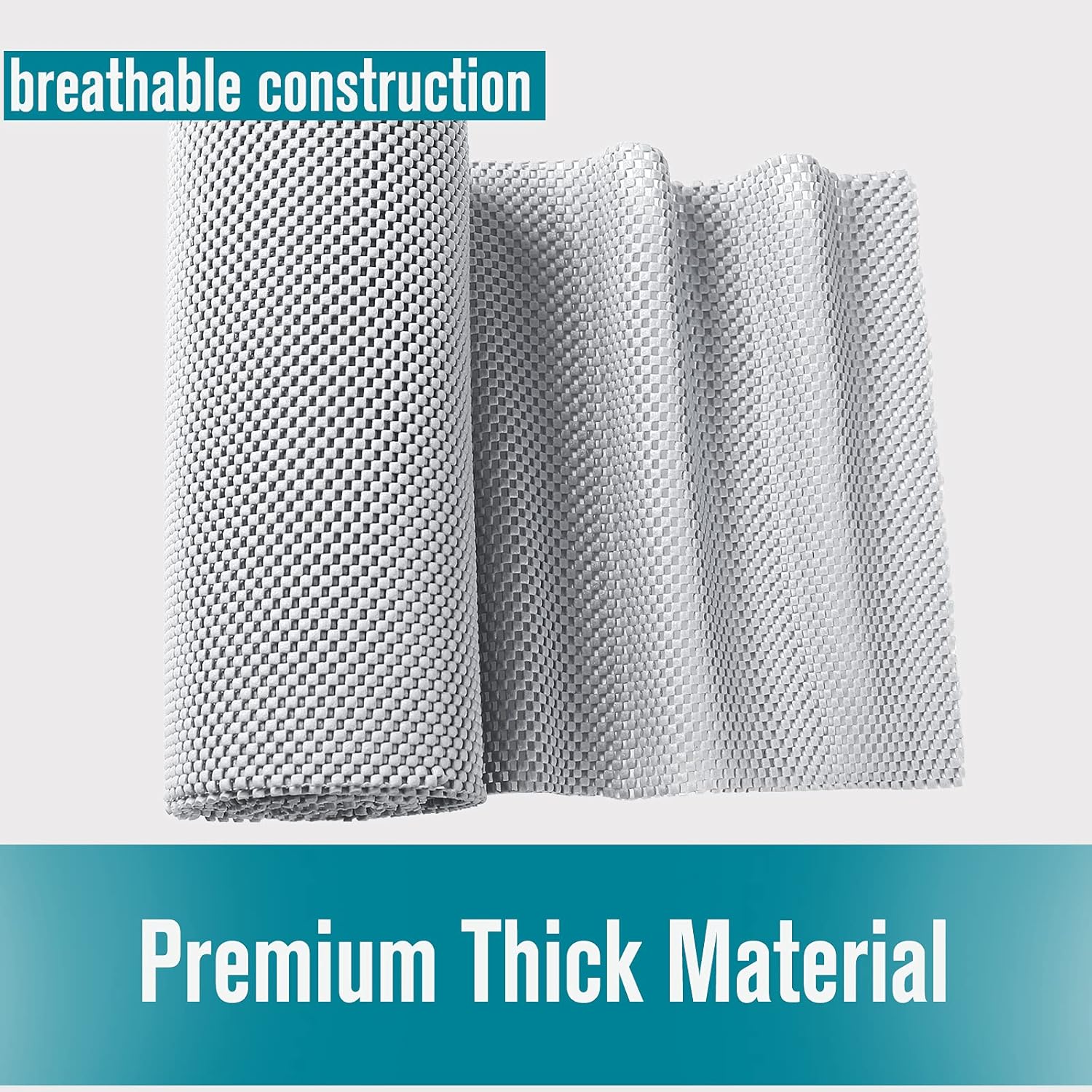 Iwtmm Shelf Liner 177 x 20 Non-Adhesive Non-Slip Durable White