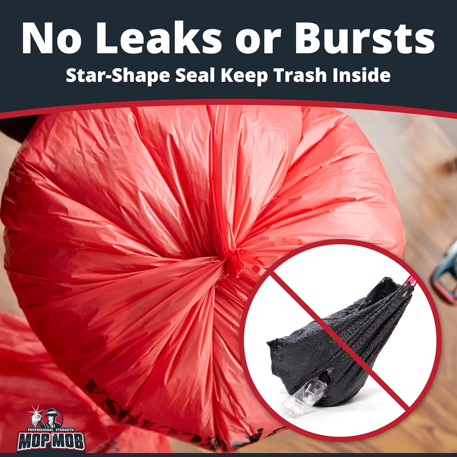Mop Mob 150 Pk 10 Gallon Biohazard Waste Bags