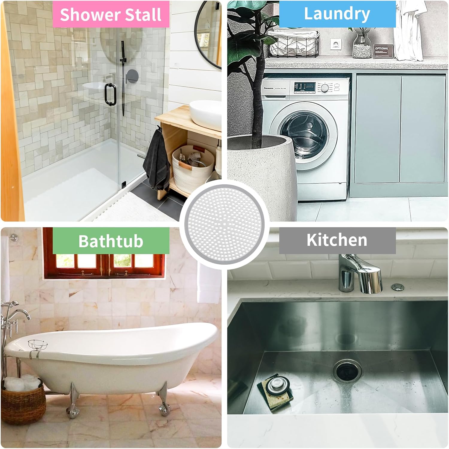 Ohtomber 2PCS 472 Shower Hair Catcher