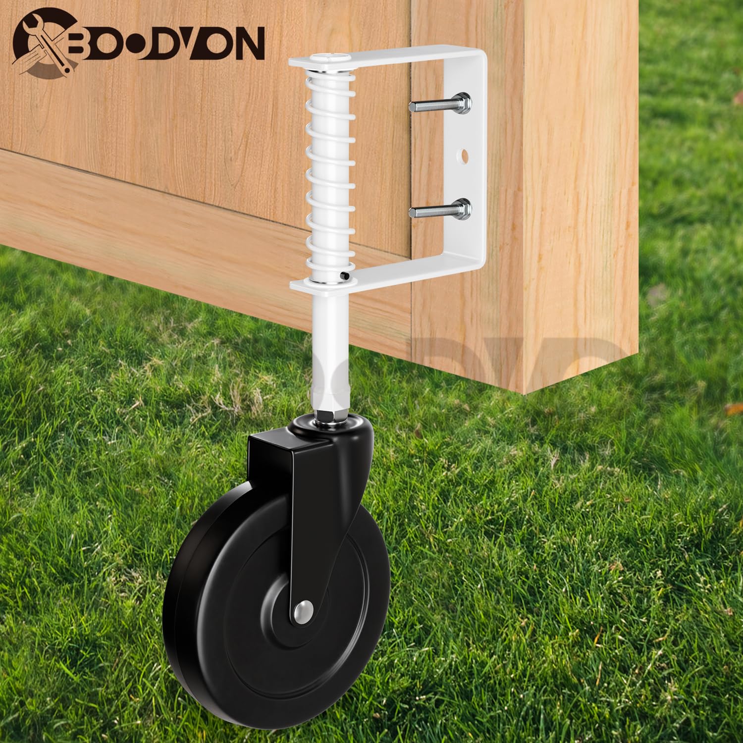 BOODVON 5 Spring Loaded Gate Caster 2 Pack