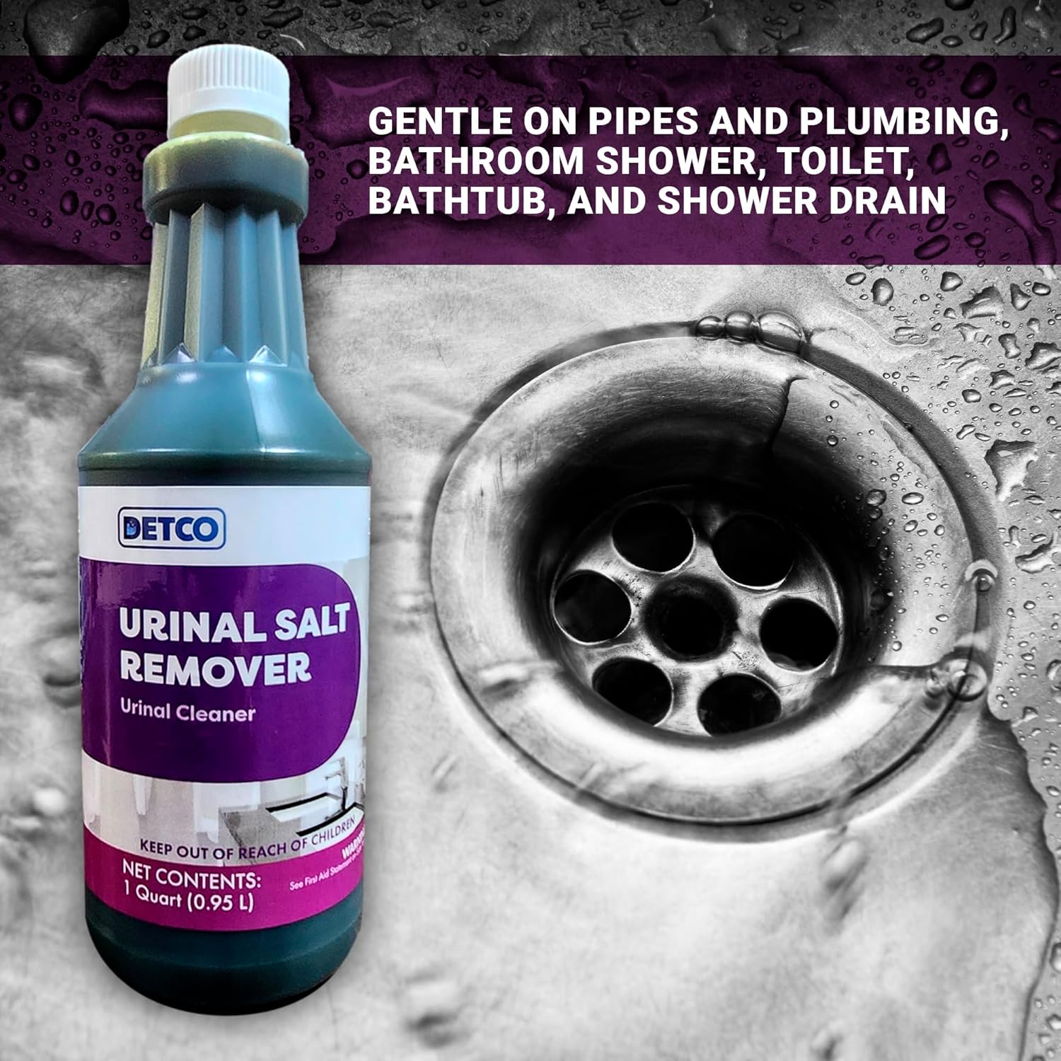 Detco Urinal Salt Remover Concentrate - 1 Quart