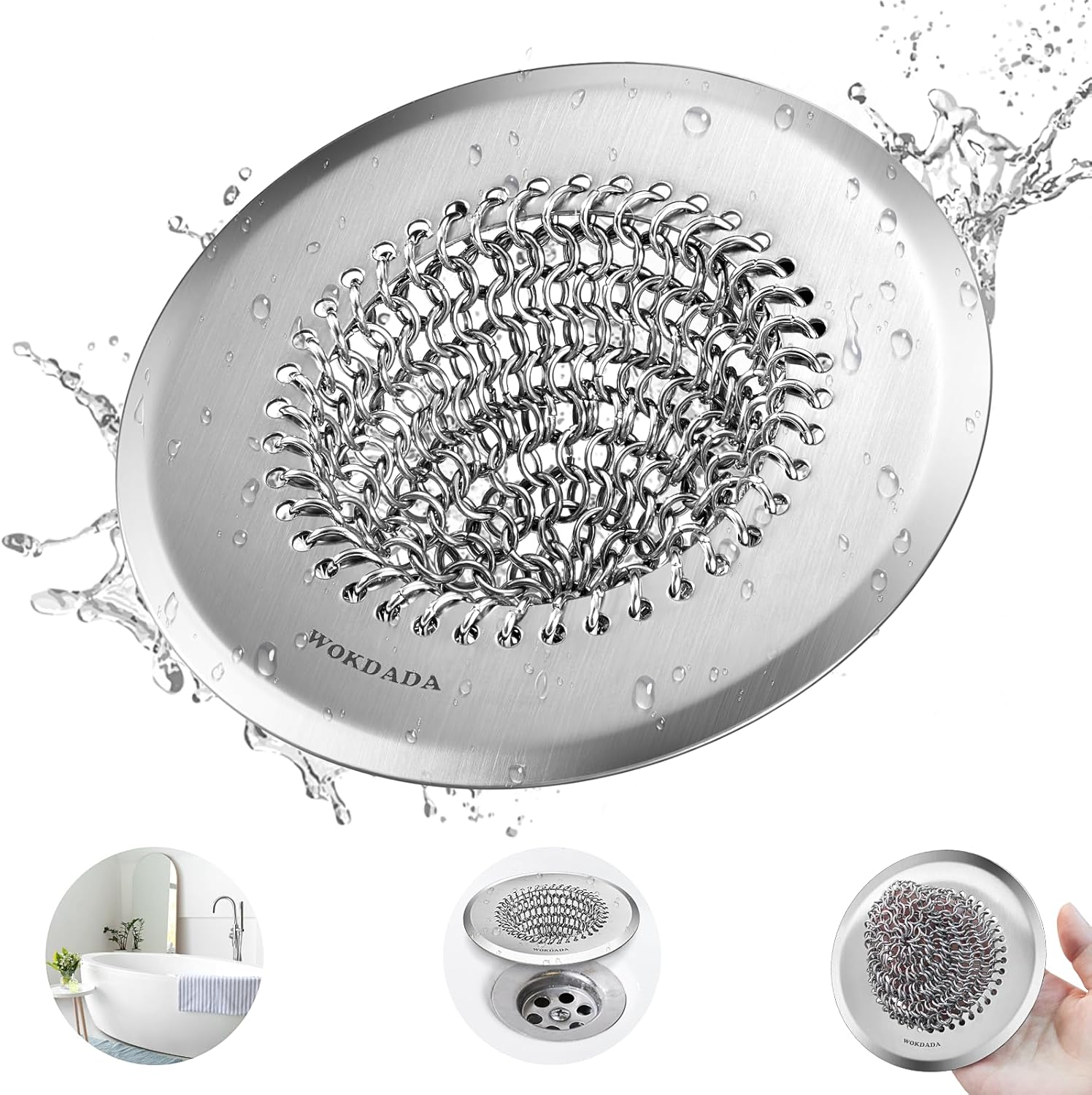 Wokdada Bathtub Drain Hair Catcher