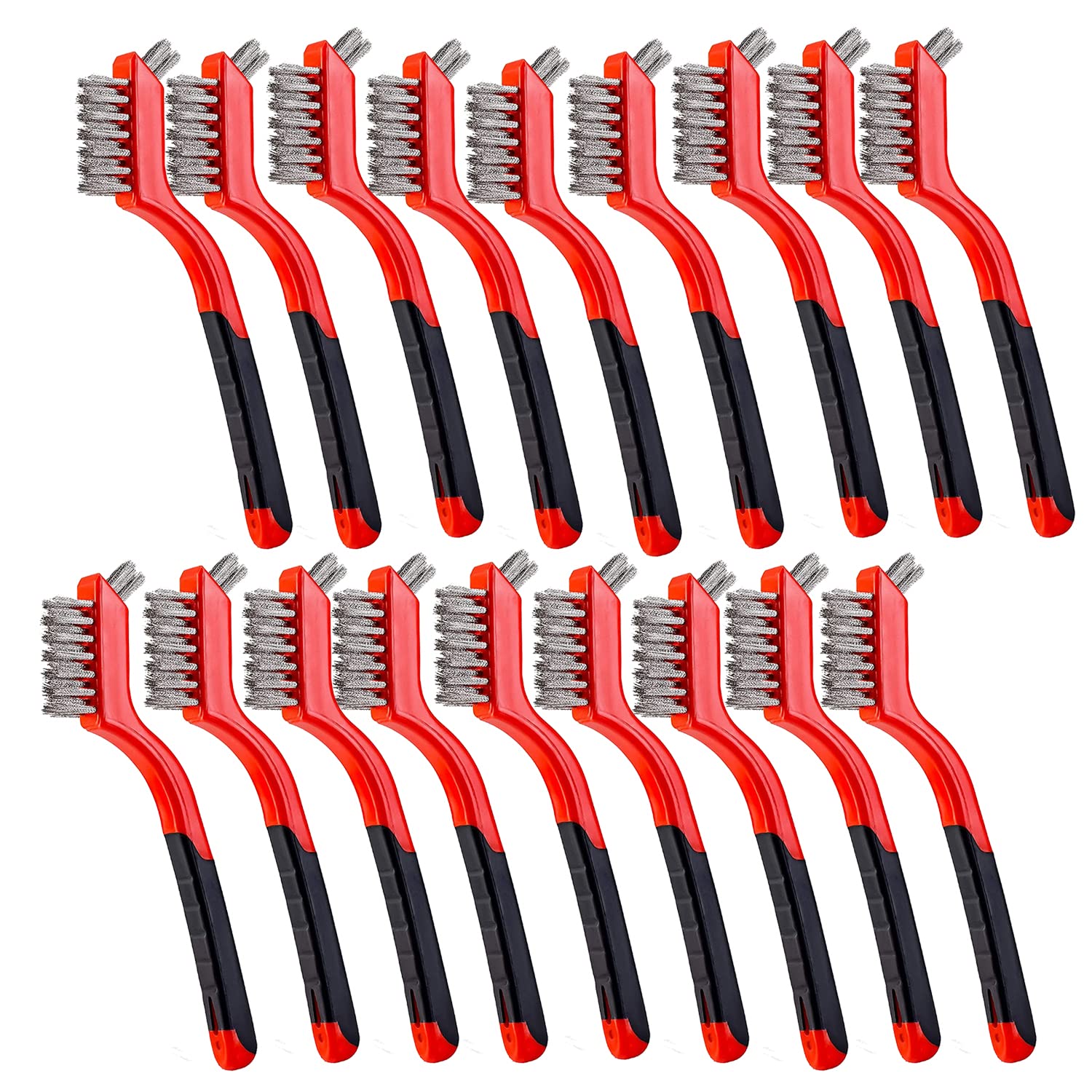 BEBORIN Wire Brush Set 18PCS for Rust and Paint Removal
