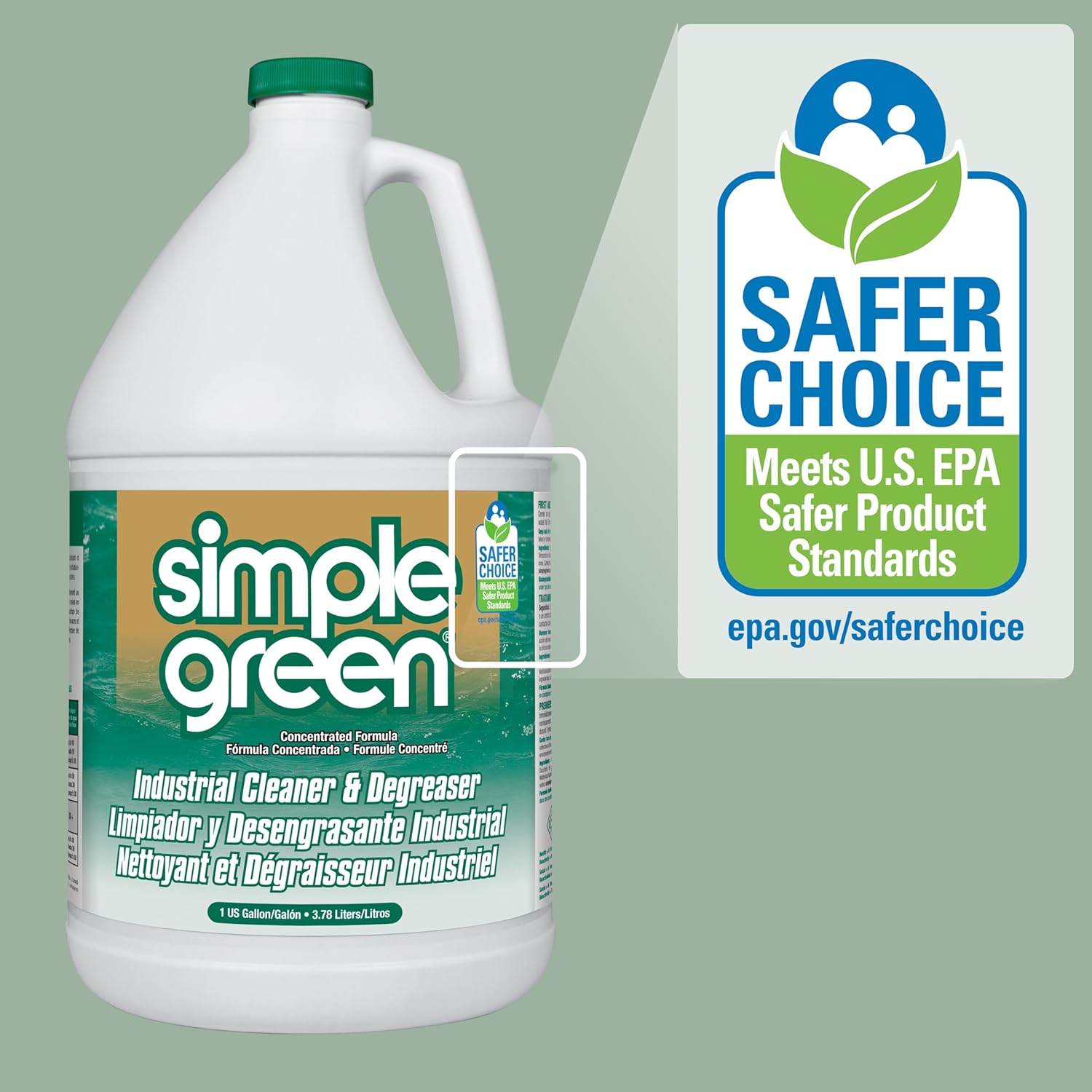 Simple Green Industrial Cleaner and Degreaser 1278 Fl Oz Pack of 1 White